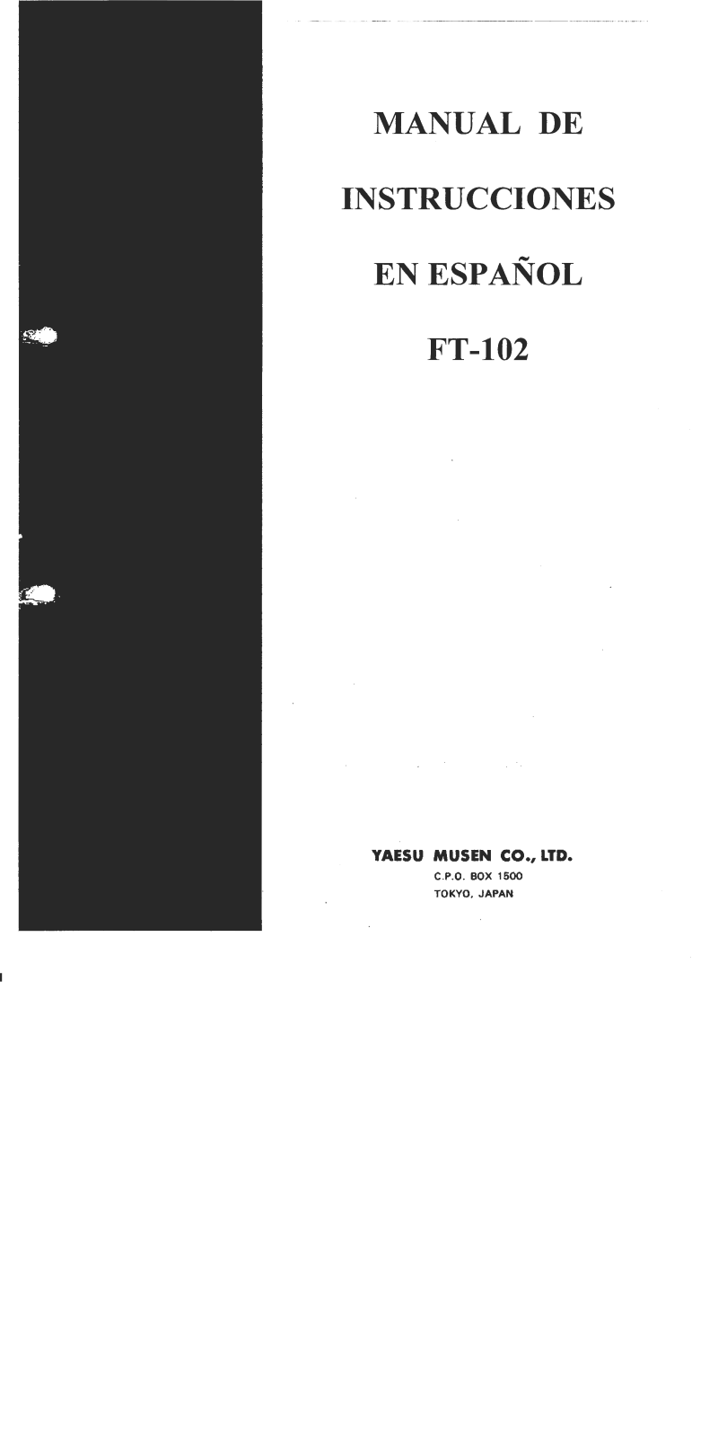 Yaesu FT-102 Service manual