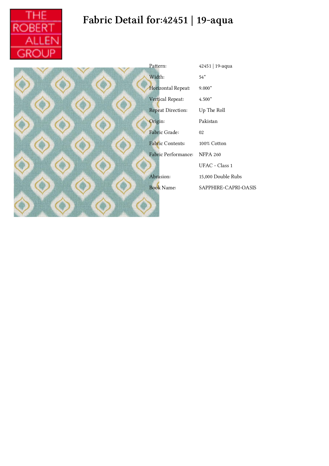 Duralee CRAL4812 Specifications - ManualMachine.com