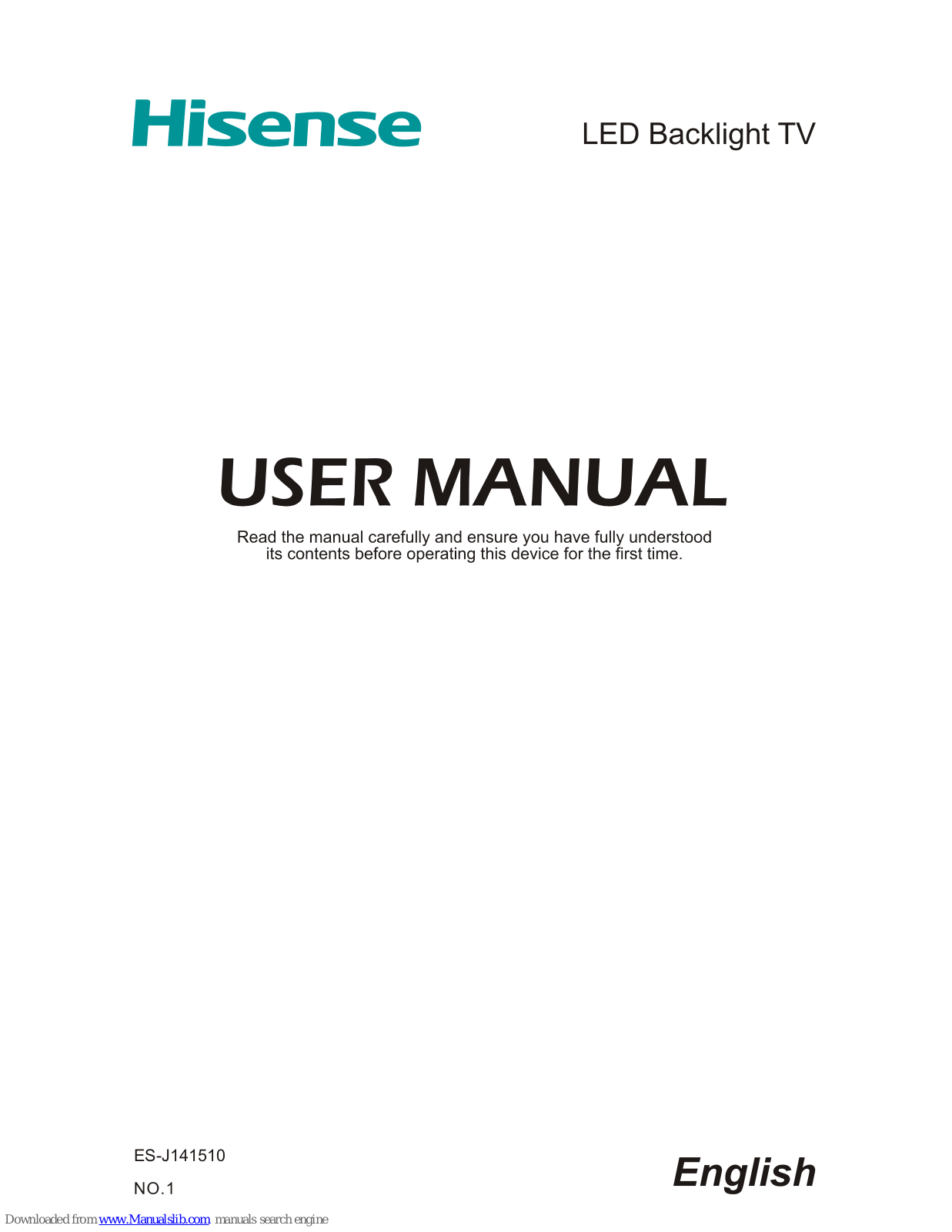 Hisense LTDN50D36TUK User Manual