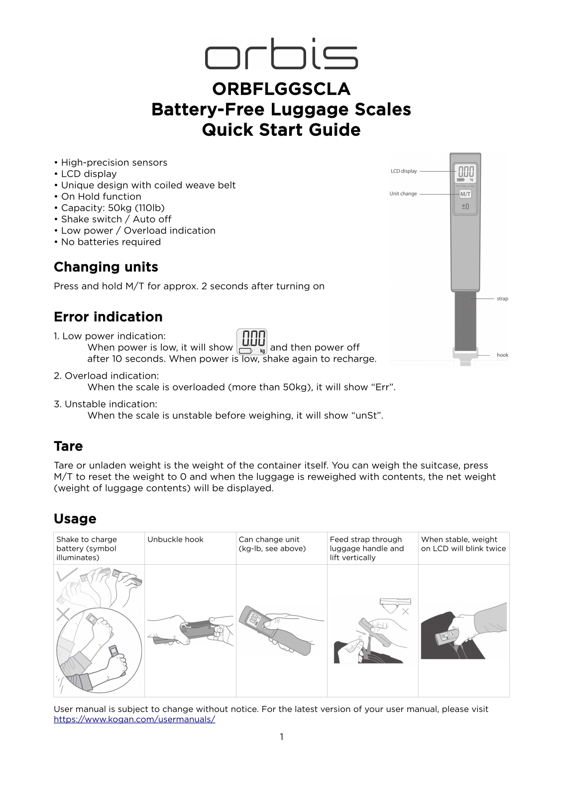 Orbis ORBFLGGSCLA User Manual - ManualMachine.com