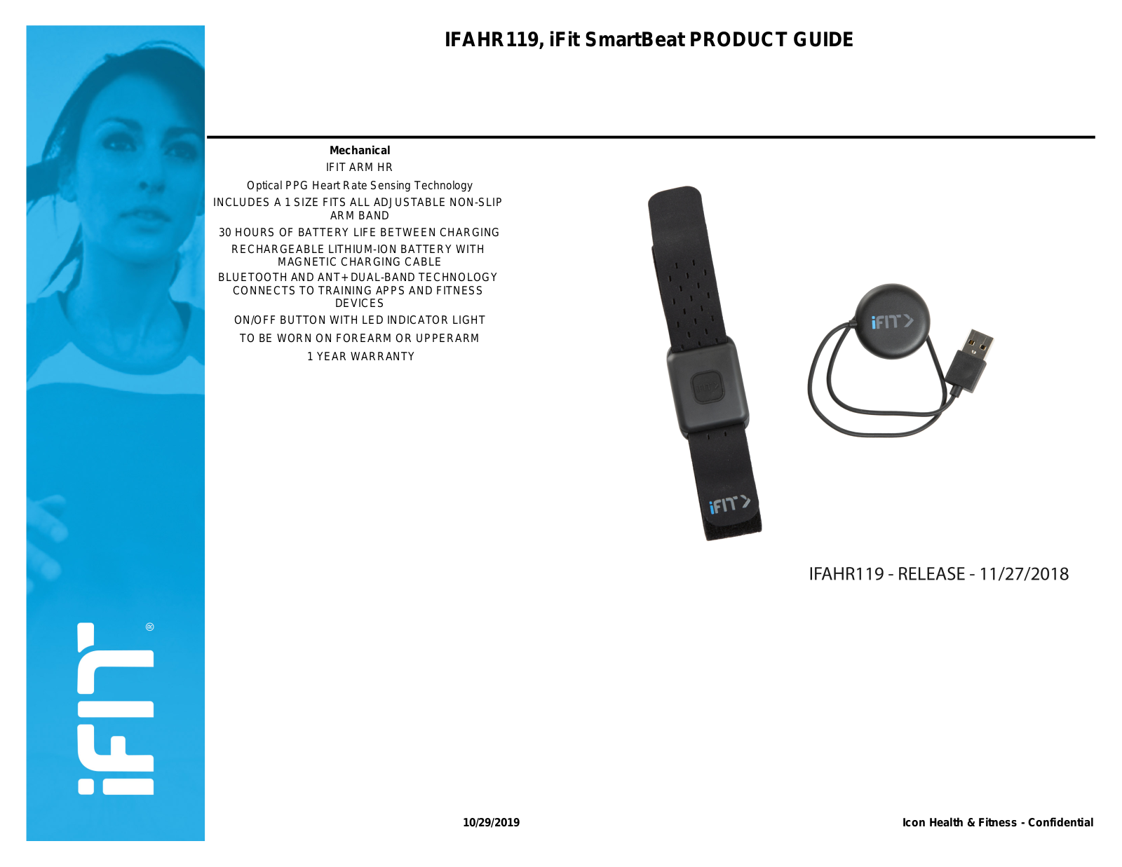 iFit IFAHR119 Specification Sheet