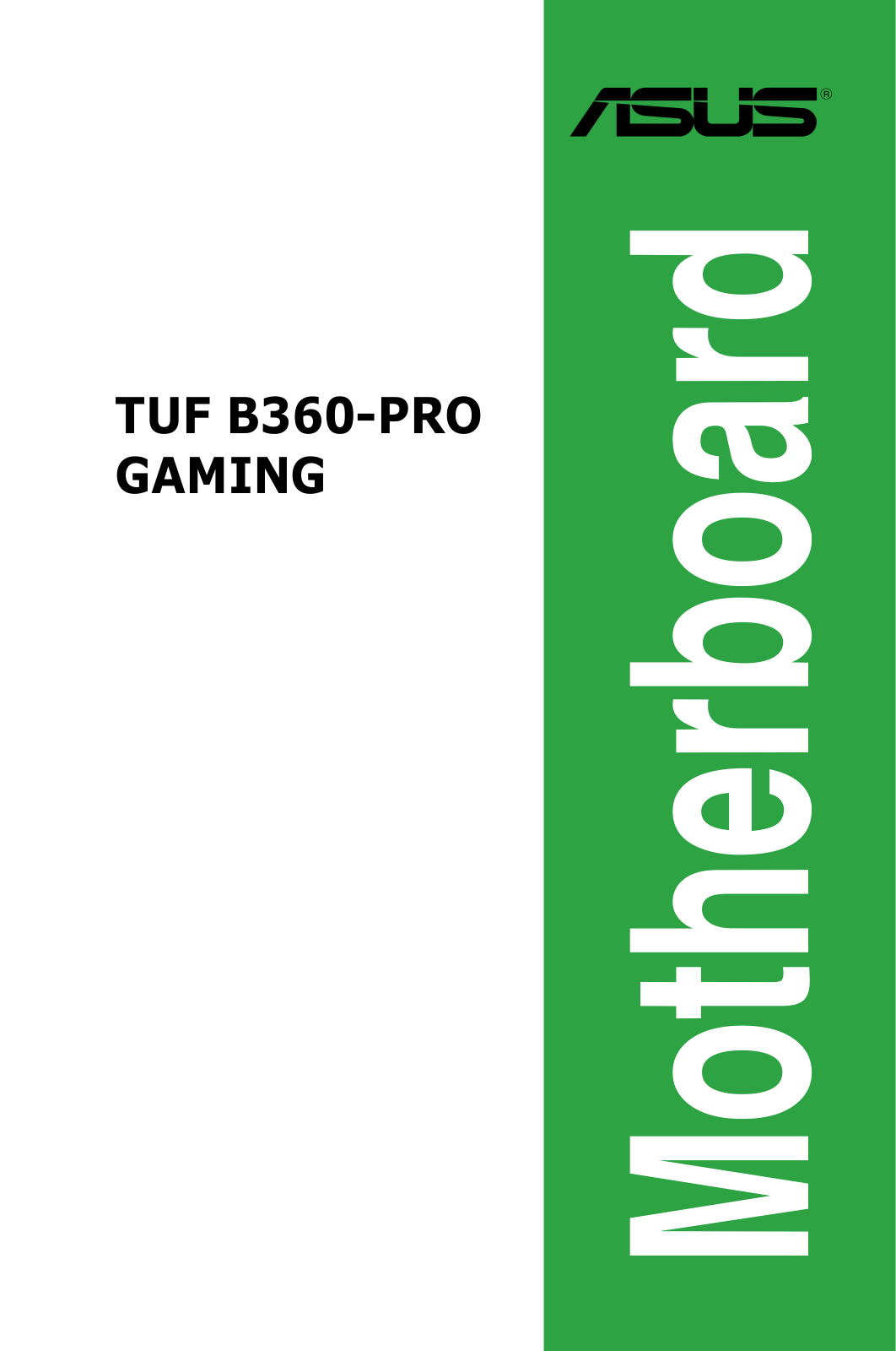 ASUS TUF B360-Pro Gaming Service Manual