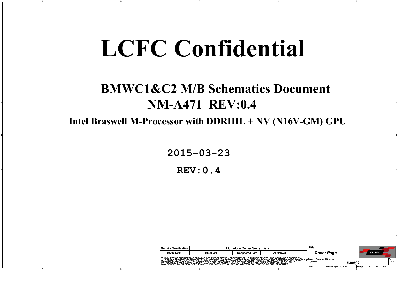 Compal NM-A471 Schematic