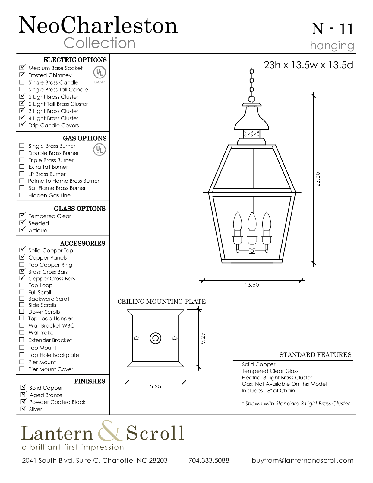 Lantern & Scroll LASC1059 Specifications - ManualMachine.com