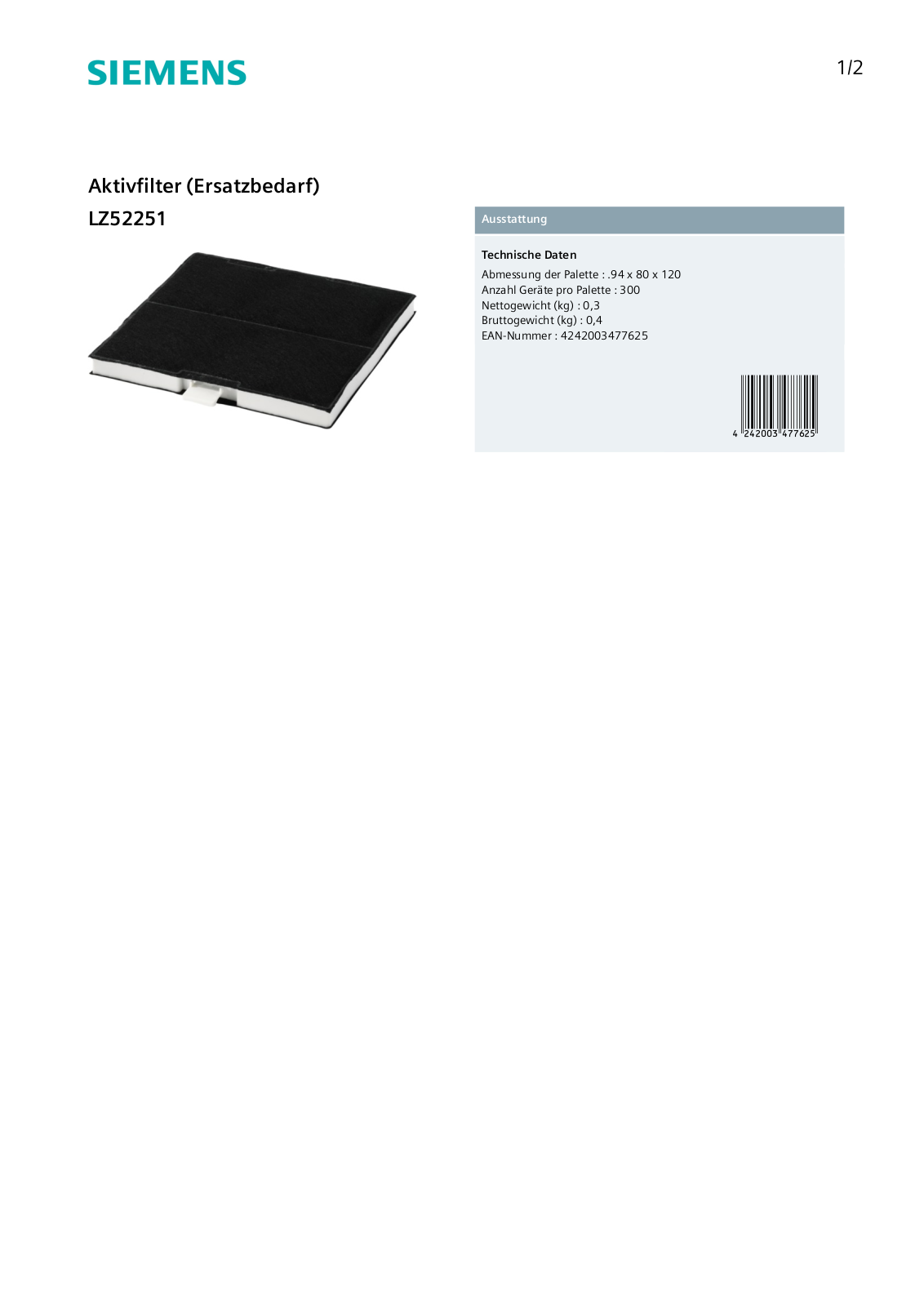 Siemens LZ52251 User Manual