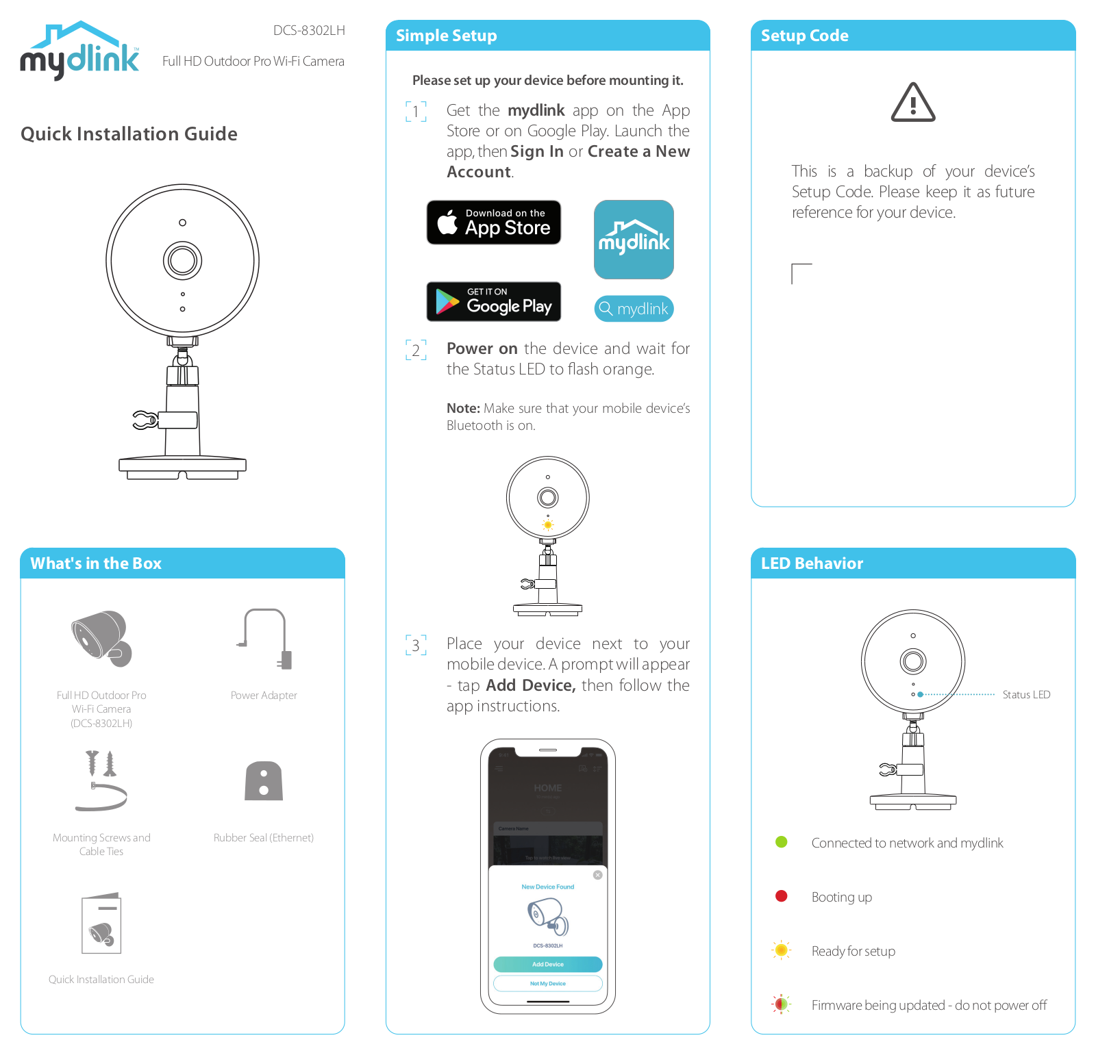 mydlink DCS-8302LH Quick Start Guide - ManualMachine.com