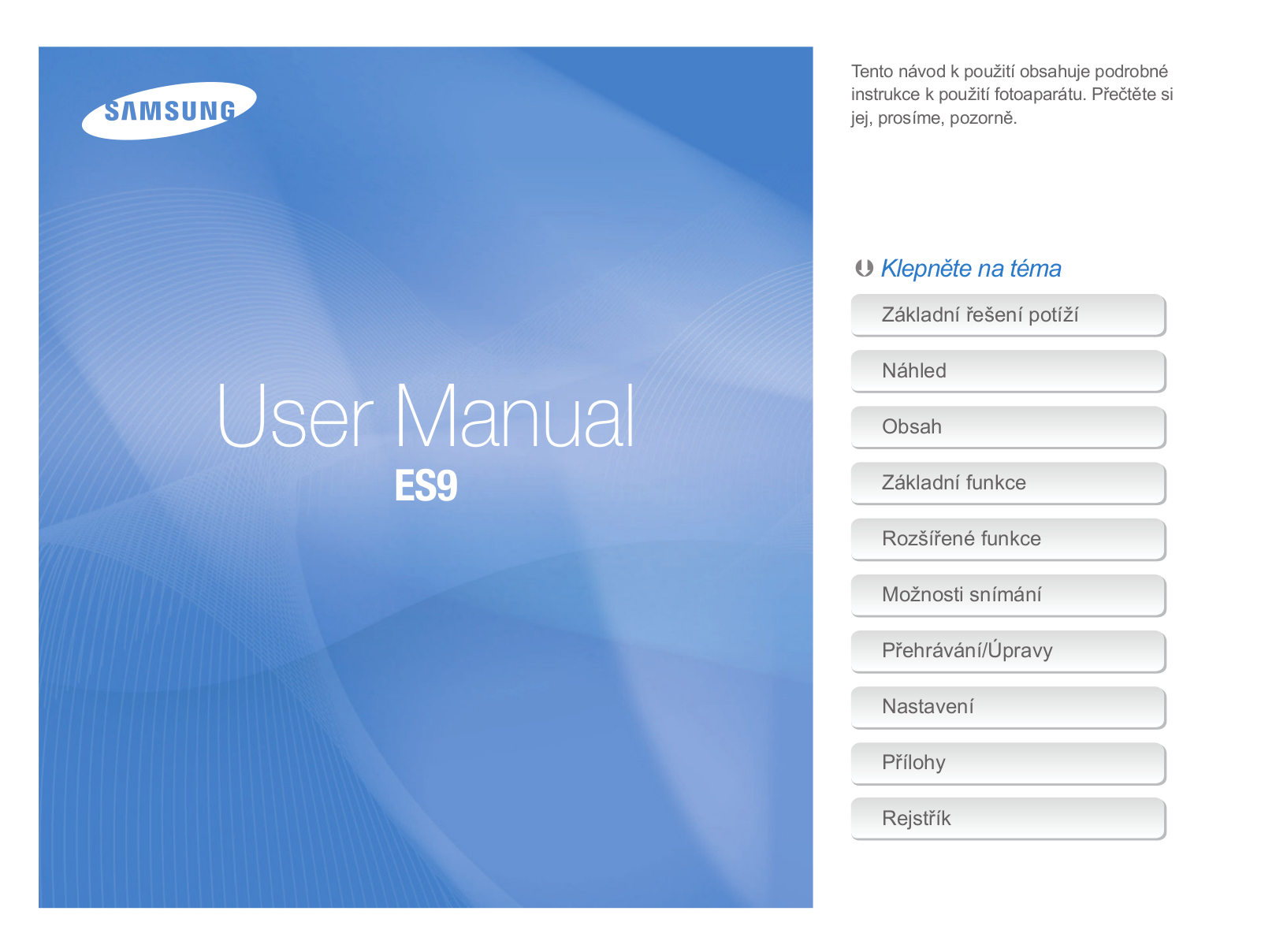 Samsung ES9 User Manual