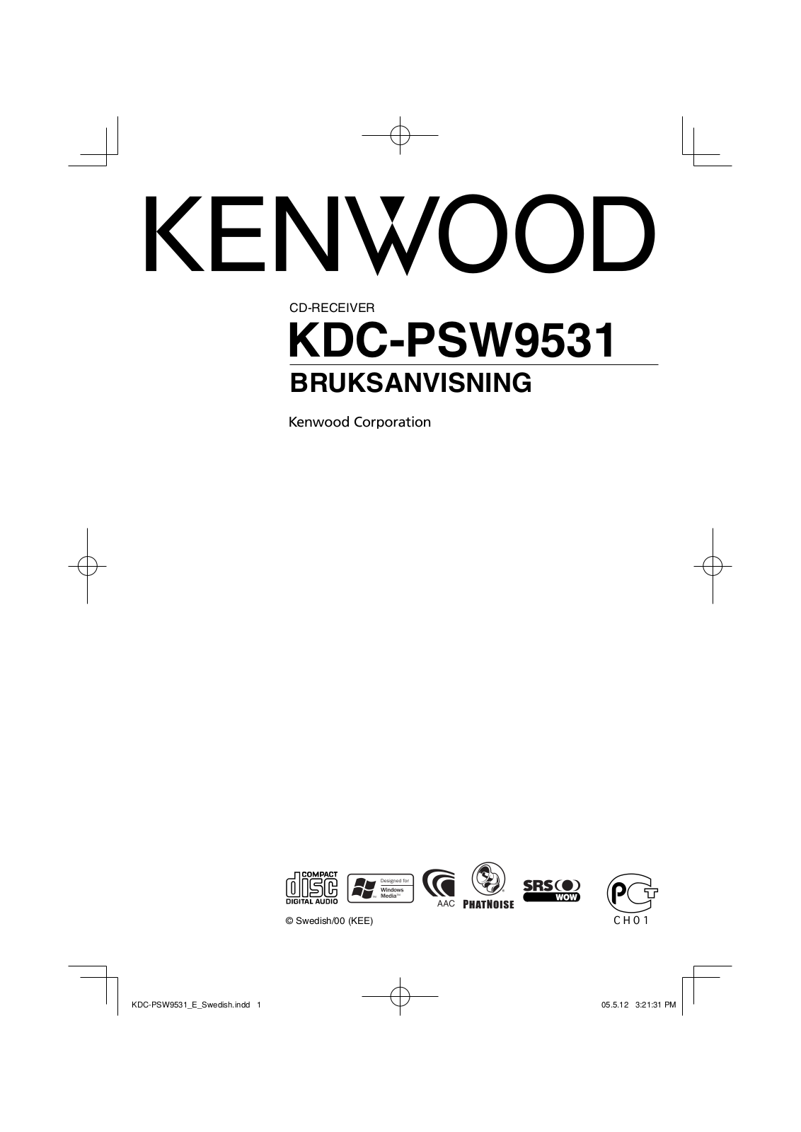 Kenwood KDC-PSW9531 User Manual