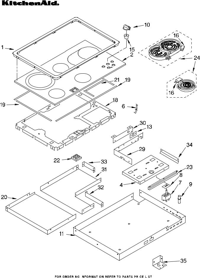 KitchenAid KECC560BWH2 Parts List