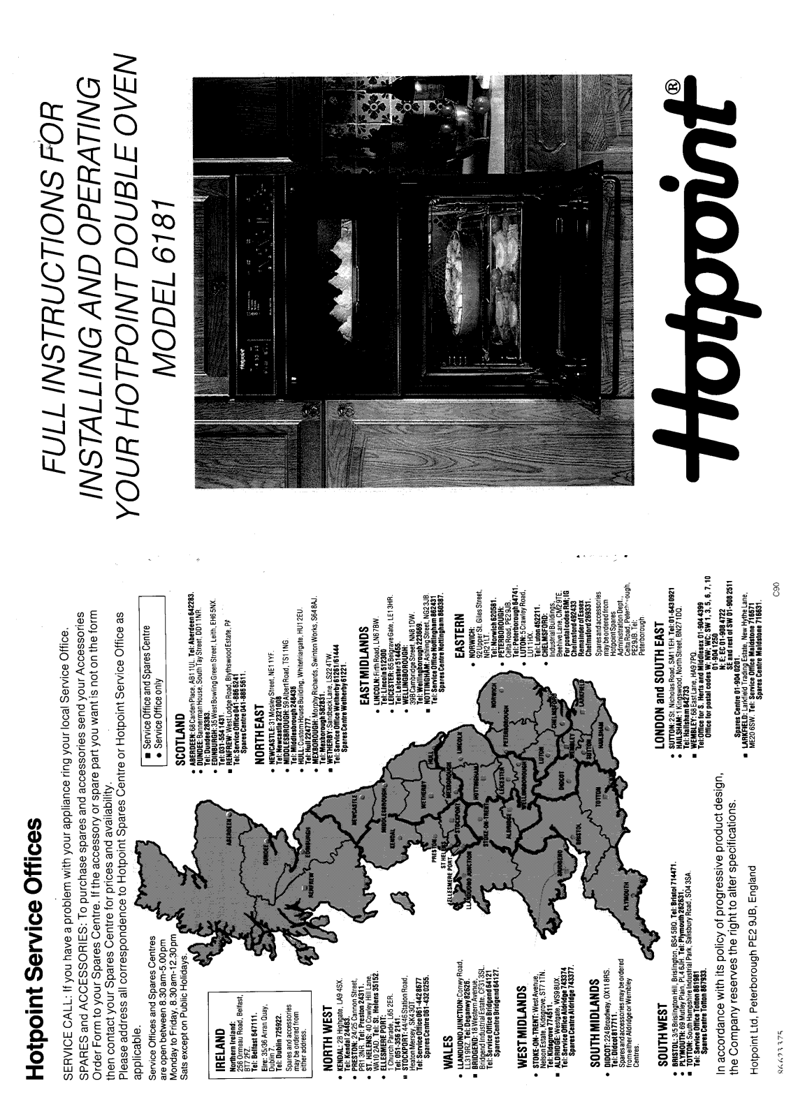 Hotpoint 6181 User Manual