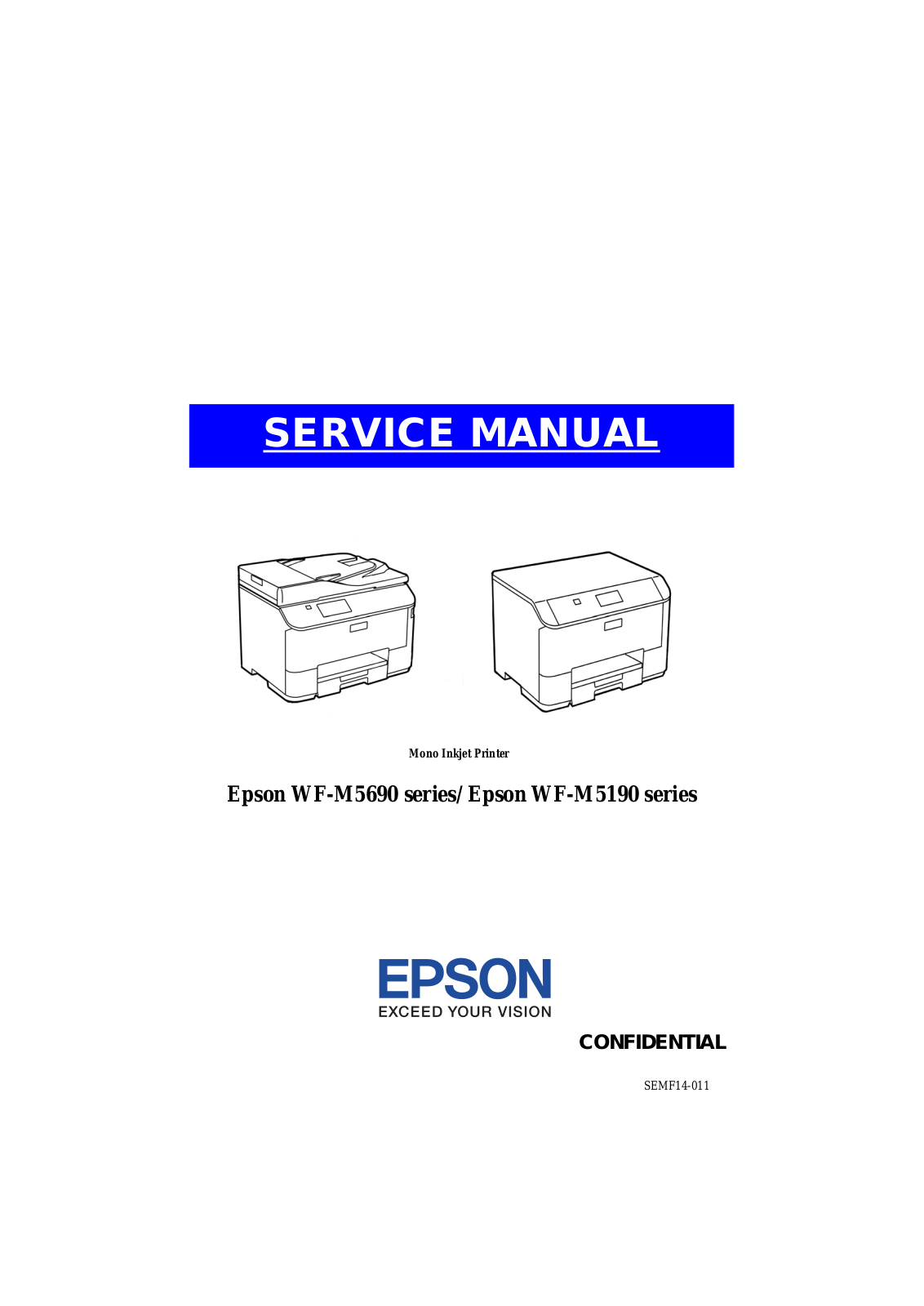 Epson WF-M5690, WF-M5190 Service Manual