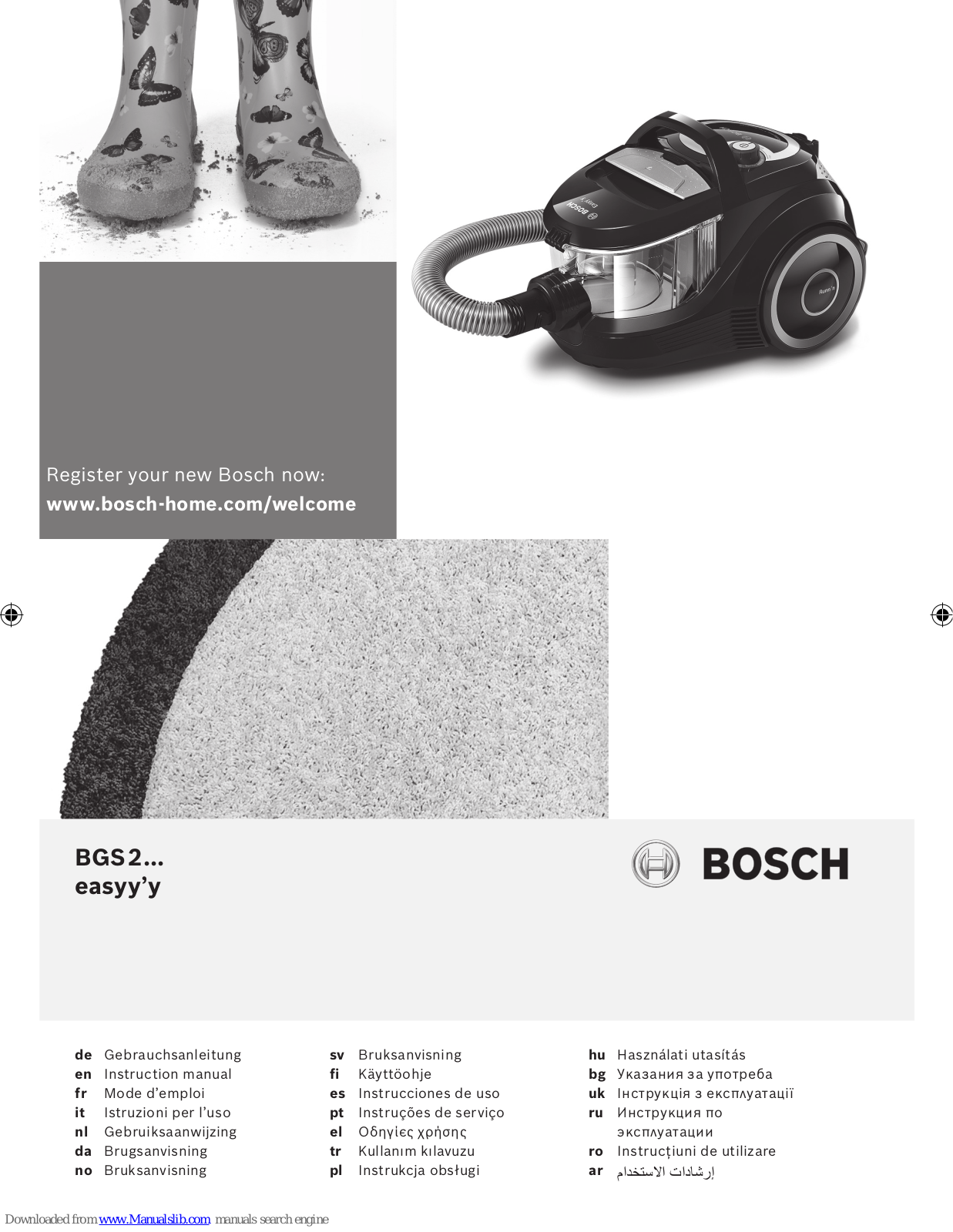 Bosch easyy’y BGS2 Instruction Manual