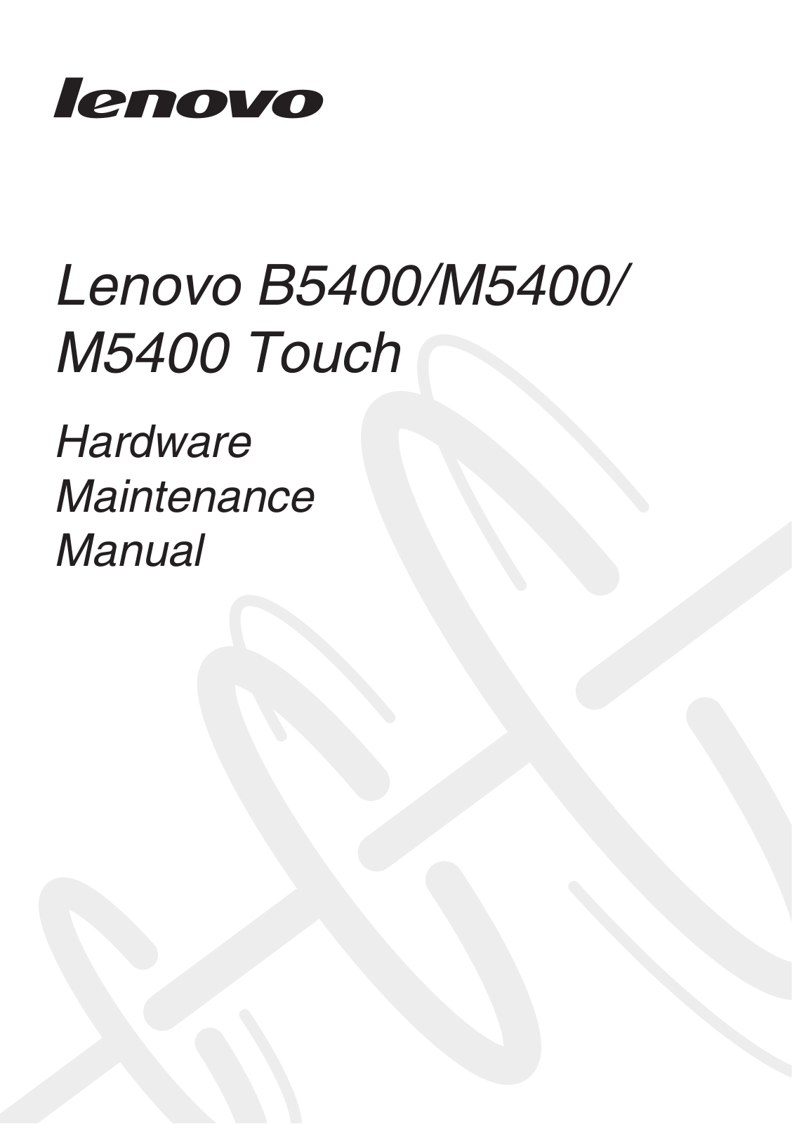 Lenovo M5400 User Manual