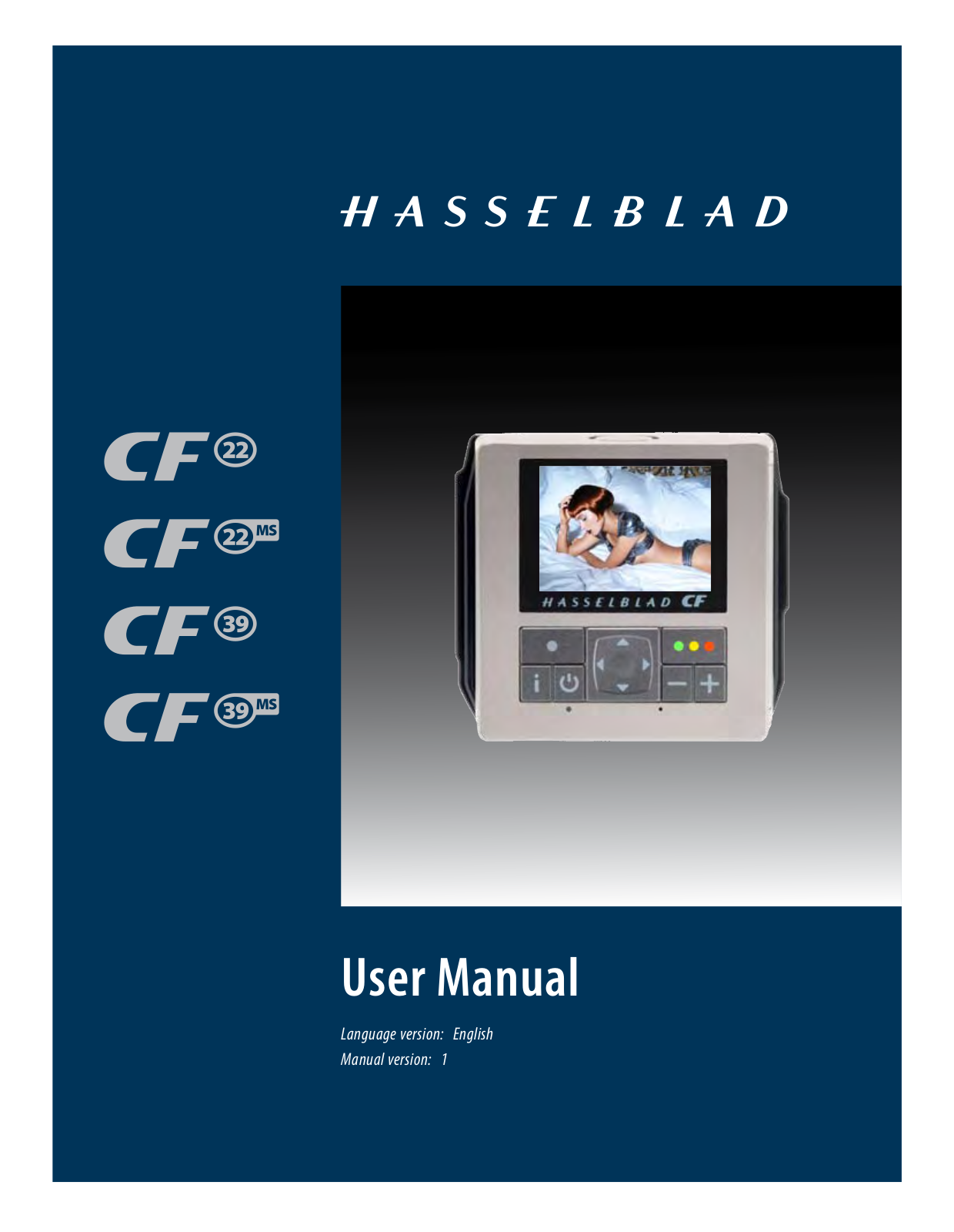 Hasselblad CF22 CF39 User Manual