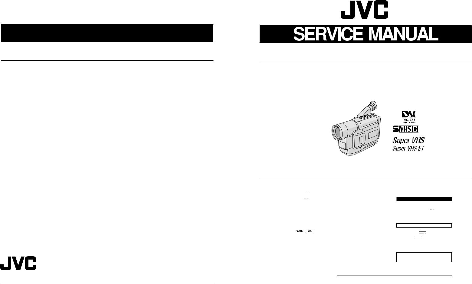 JVC GR-FXM270A/A-S, GR-SXM470A/A-S, GR-SXM57EG Service Manual