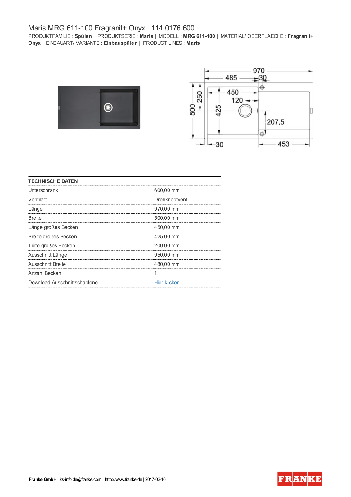 Franke 114.0176.600 Service Manual