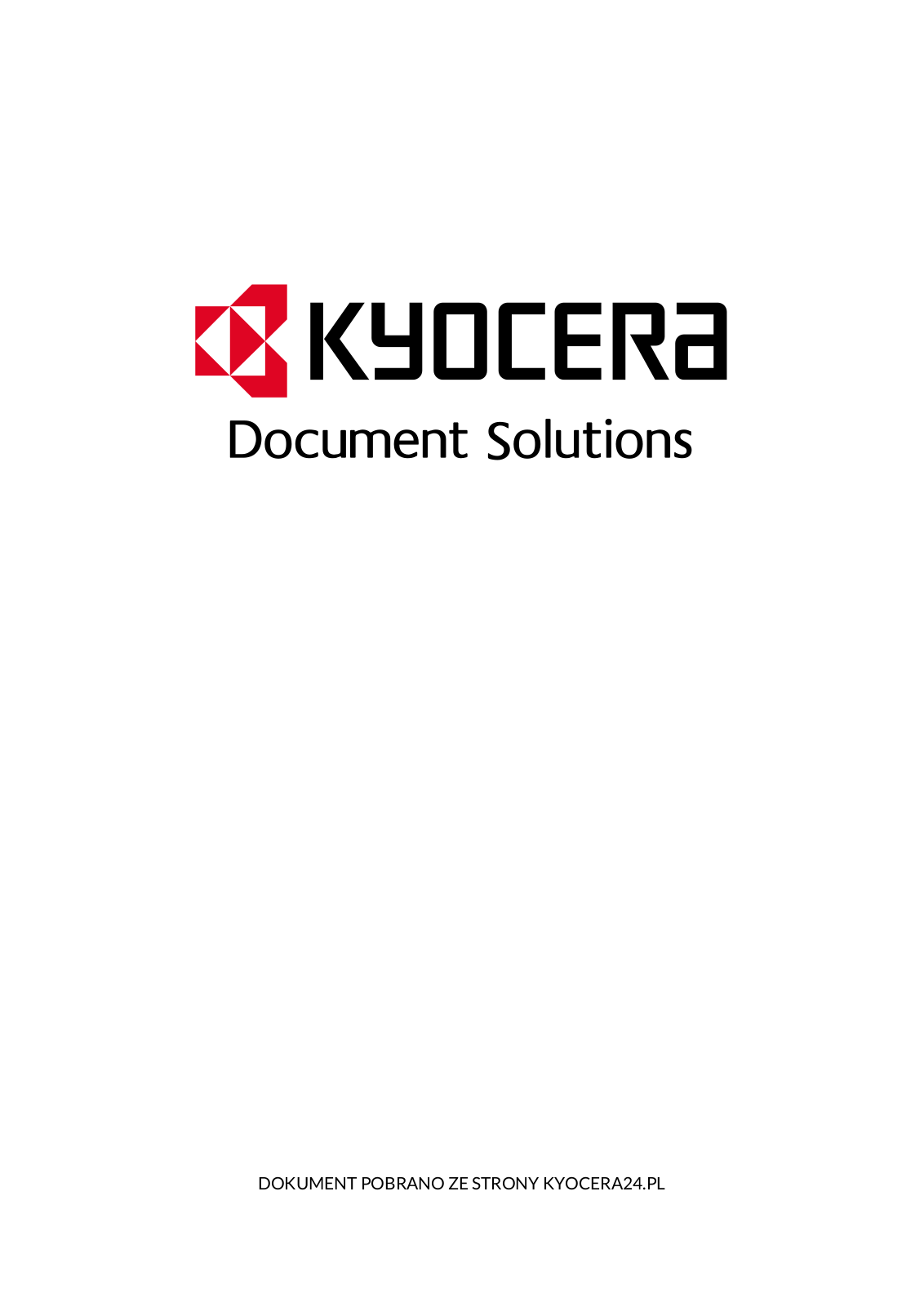 Kyocera TASKalfa 356ci, TASKalfa 406ci Quick Manual