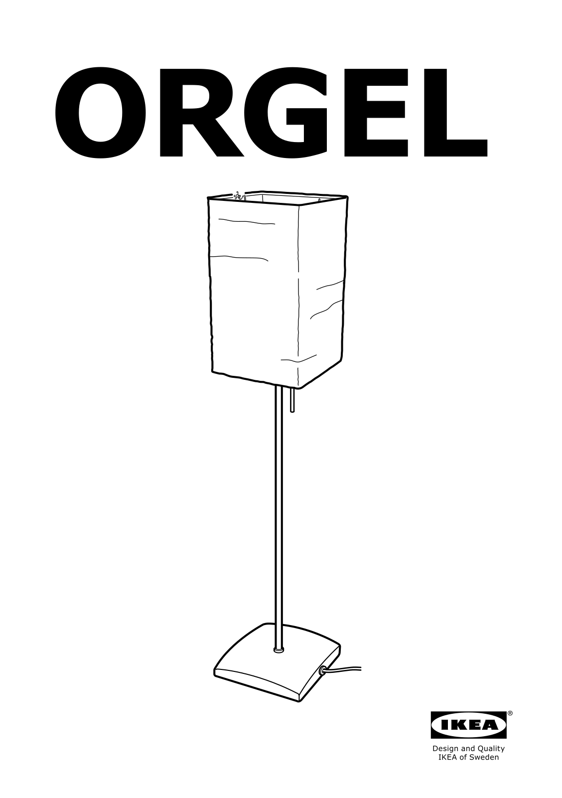 IKEA ORGEL User Manual