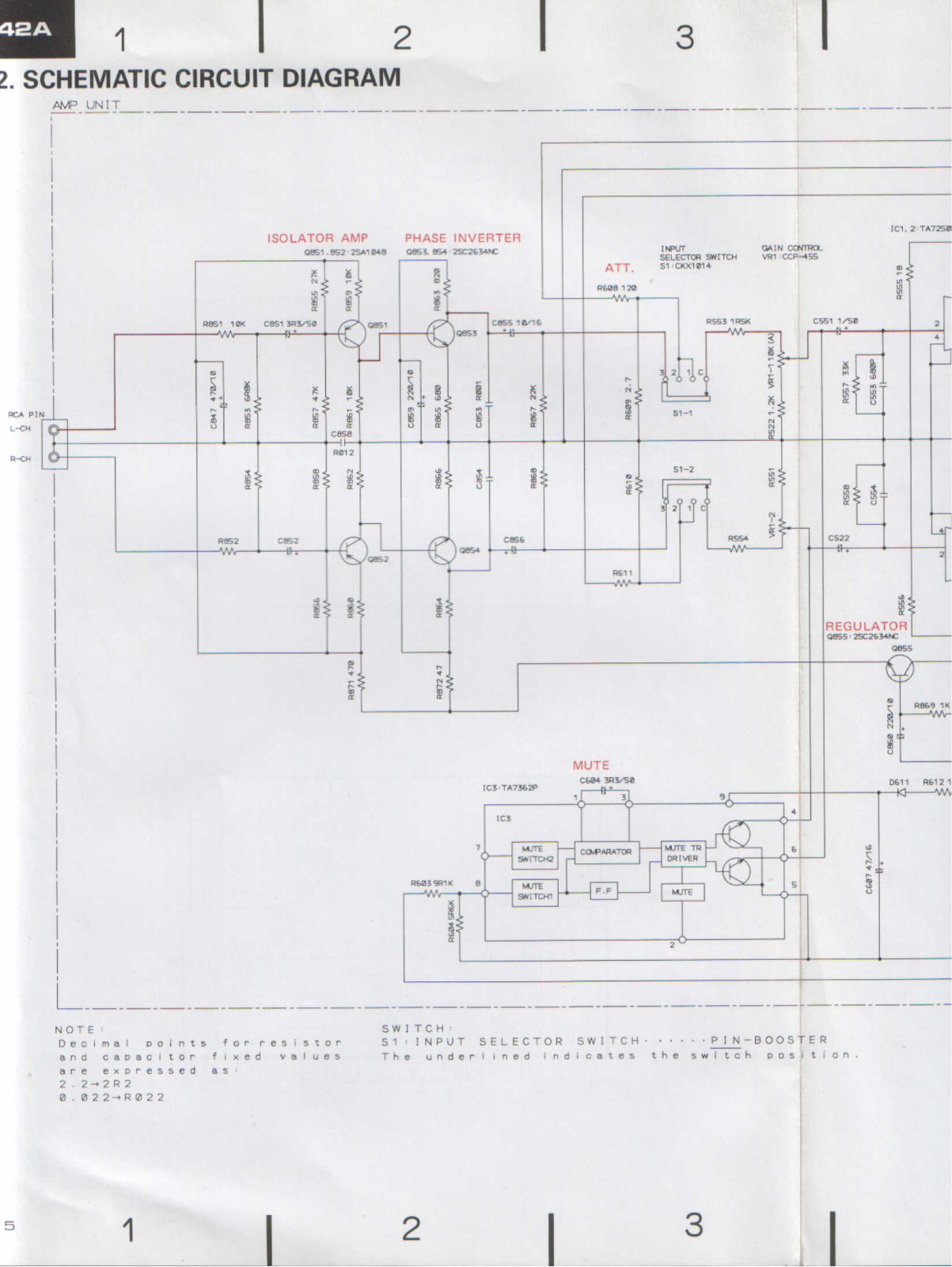 Pioneer GM-42-A Schematic