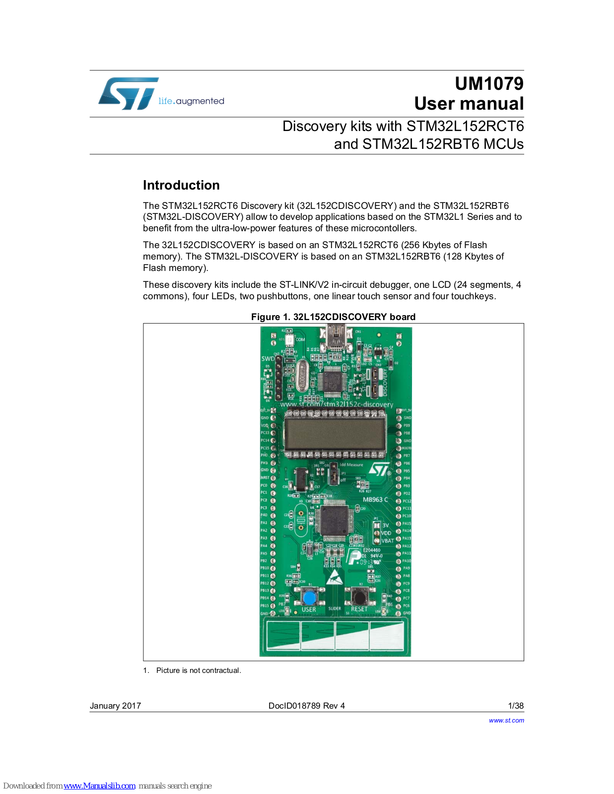 STMicroelectronics UM1079 User Manual