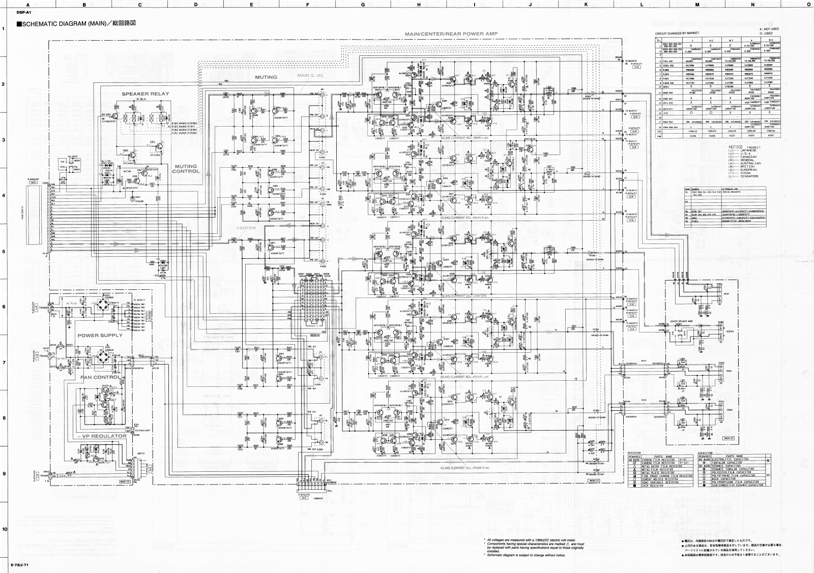 Yamaha DSPA-1 Schematic