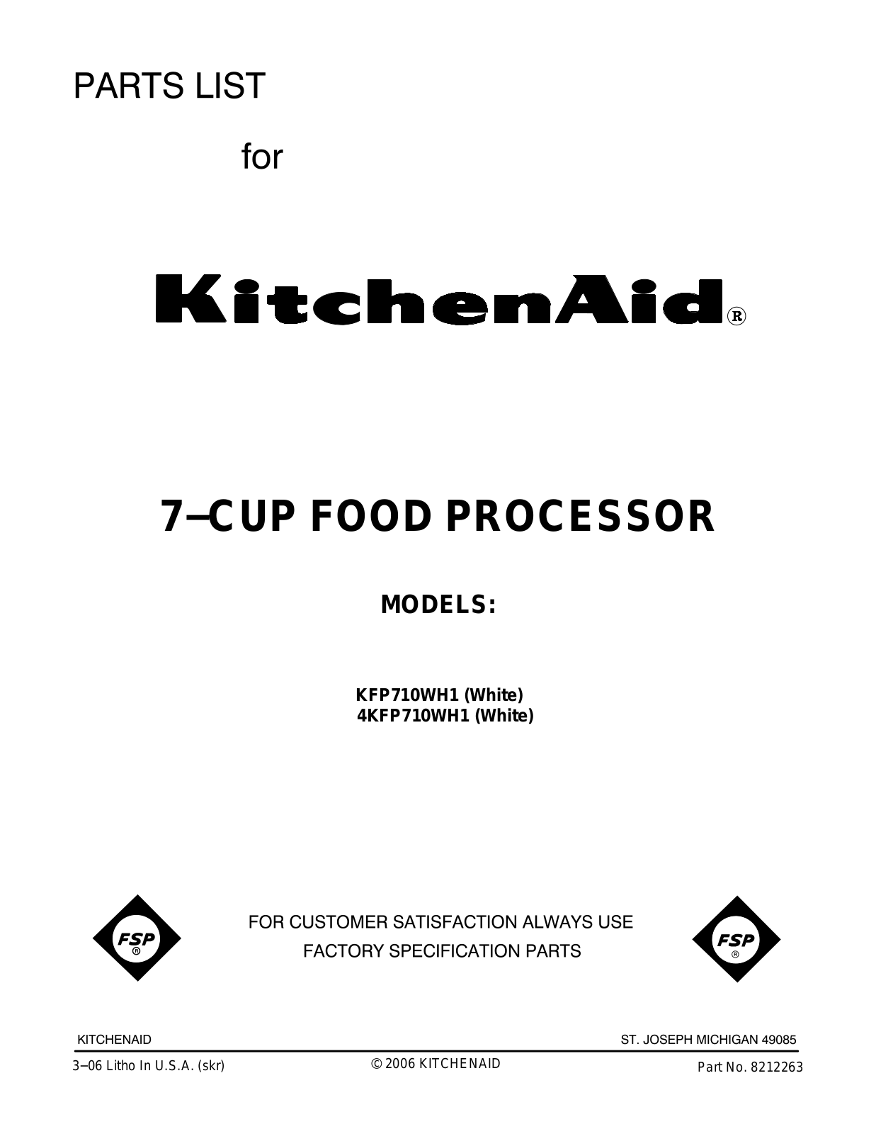 Kitchenaid 4kfp710wh1 Installation Template