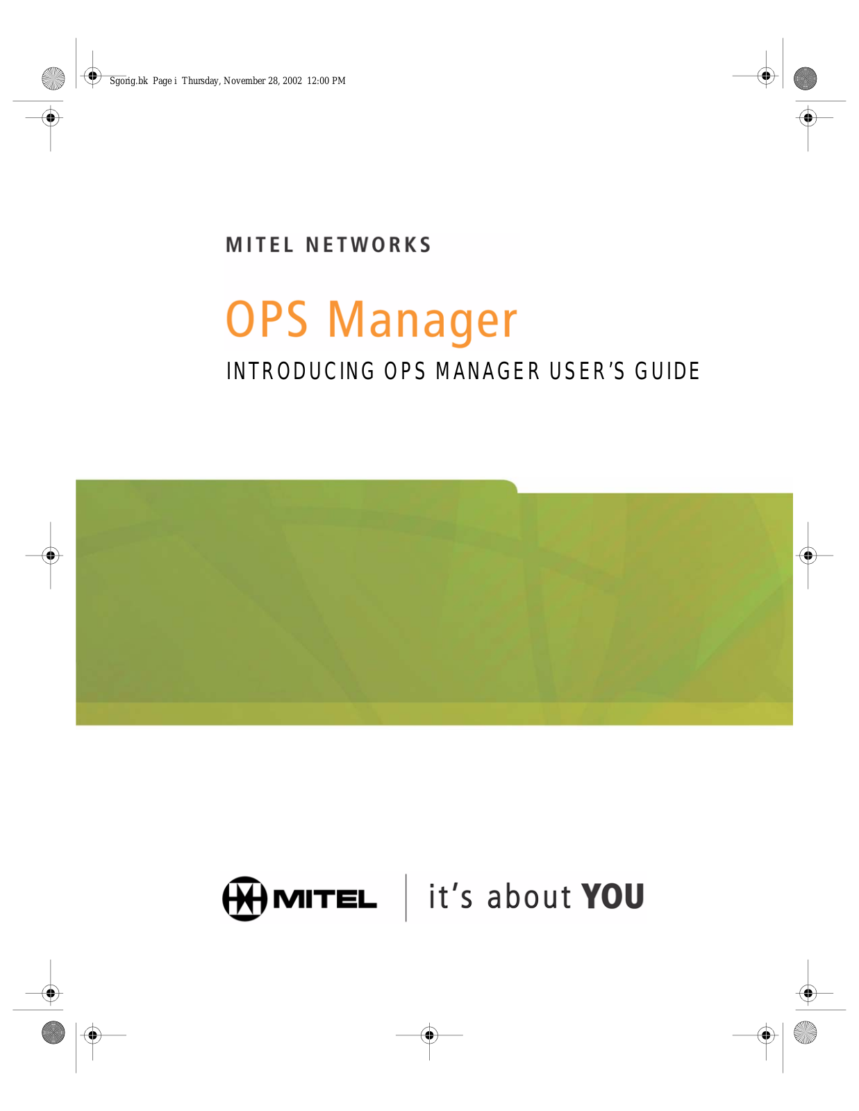 Mitel OPS Manager User Guide