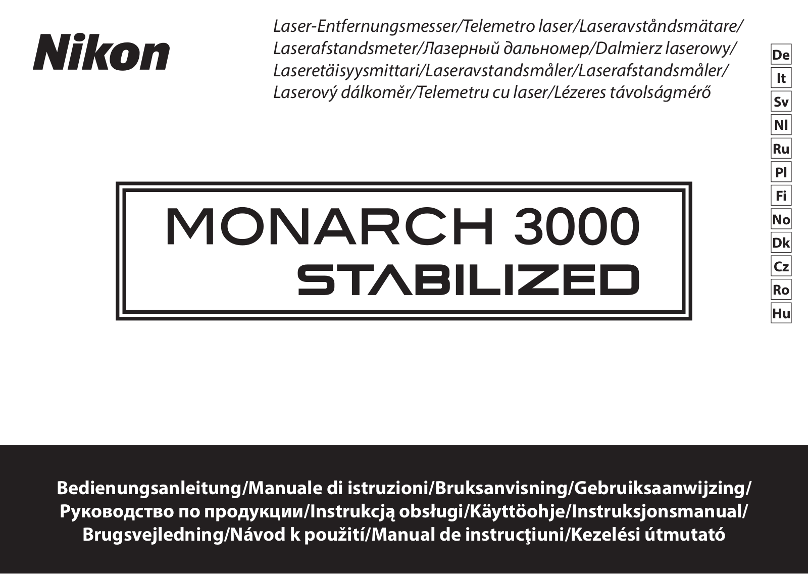 Nikon MONARCH 3000 STABILIZED Instructions for use