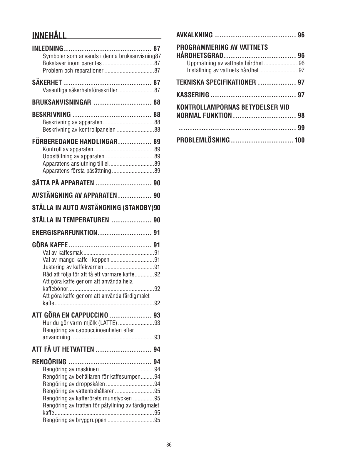 Delonghi ESAM03.120.S Instruction manuals