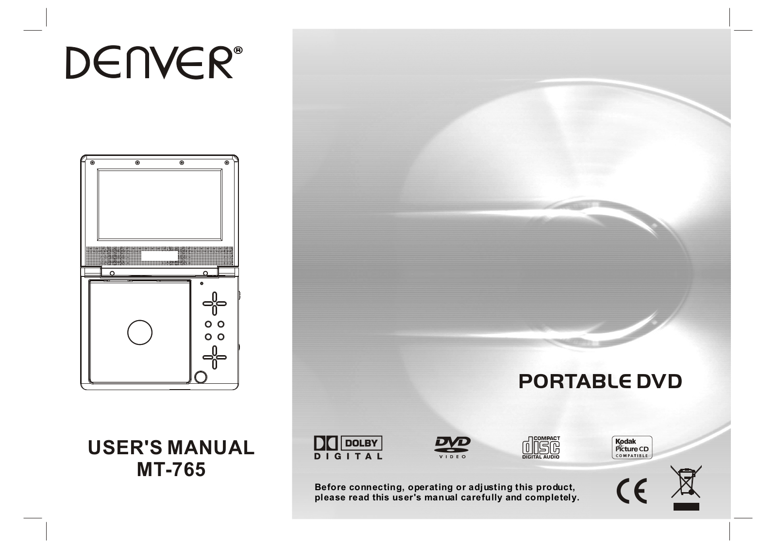 Denver MT-765 User Manual