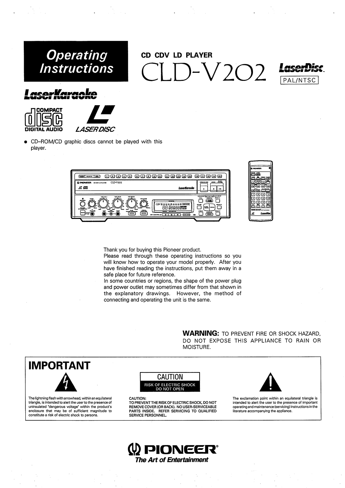 Pioneer CLD-V202 User Manual