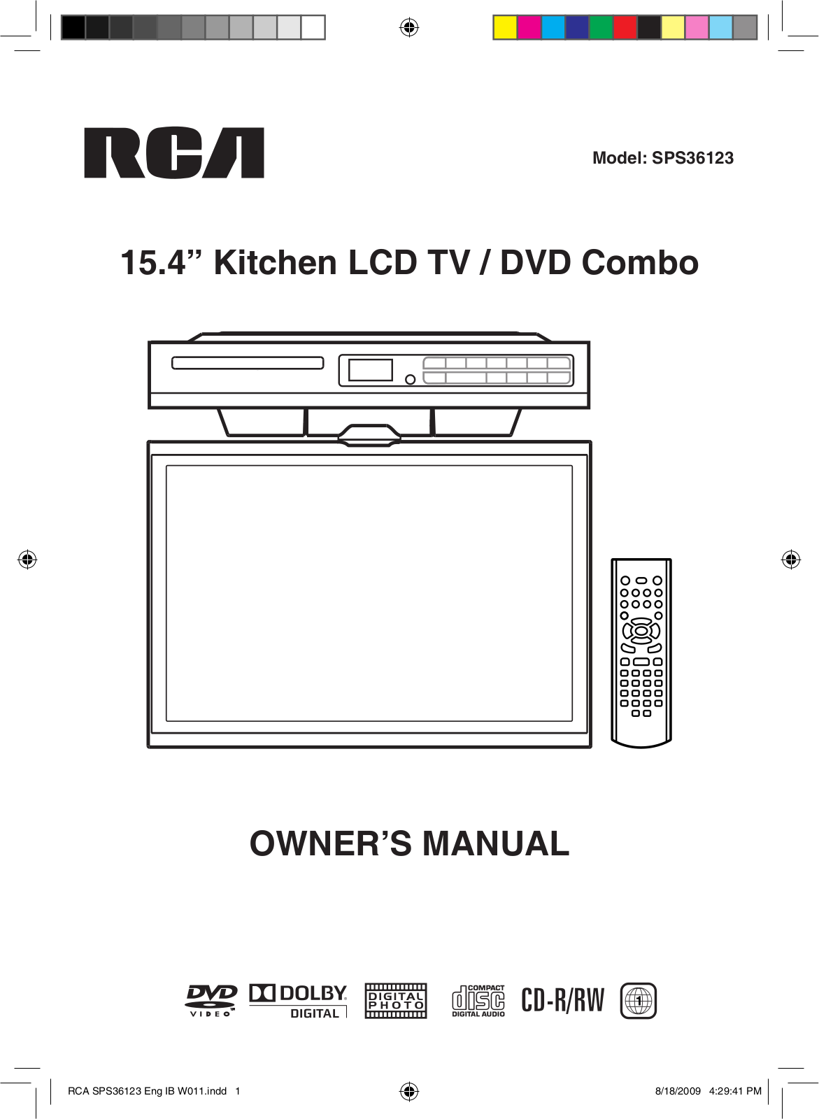 RCA SPS36123 User Manual