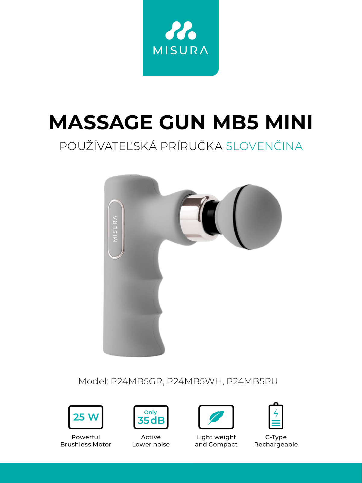 MISURA P24MB5GR, P24MB5WH, P24MB5PU User guide - ManualMachine.com