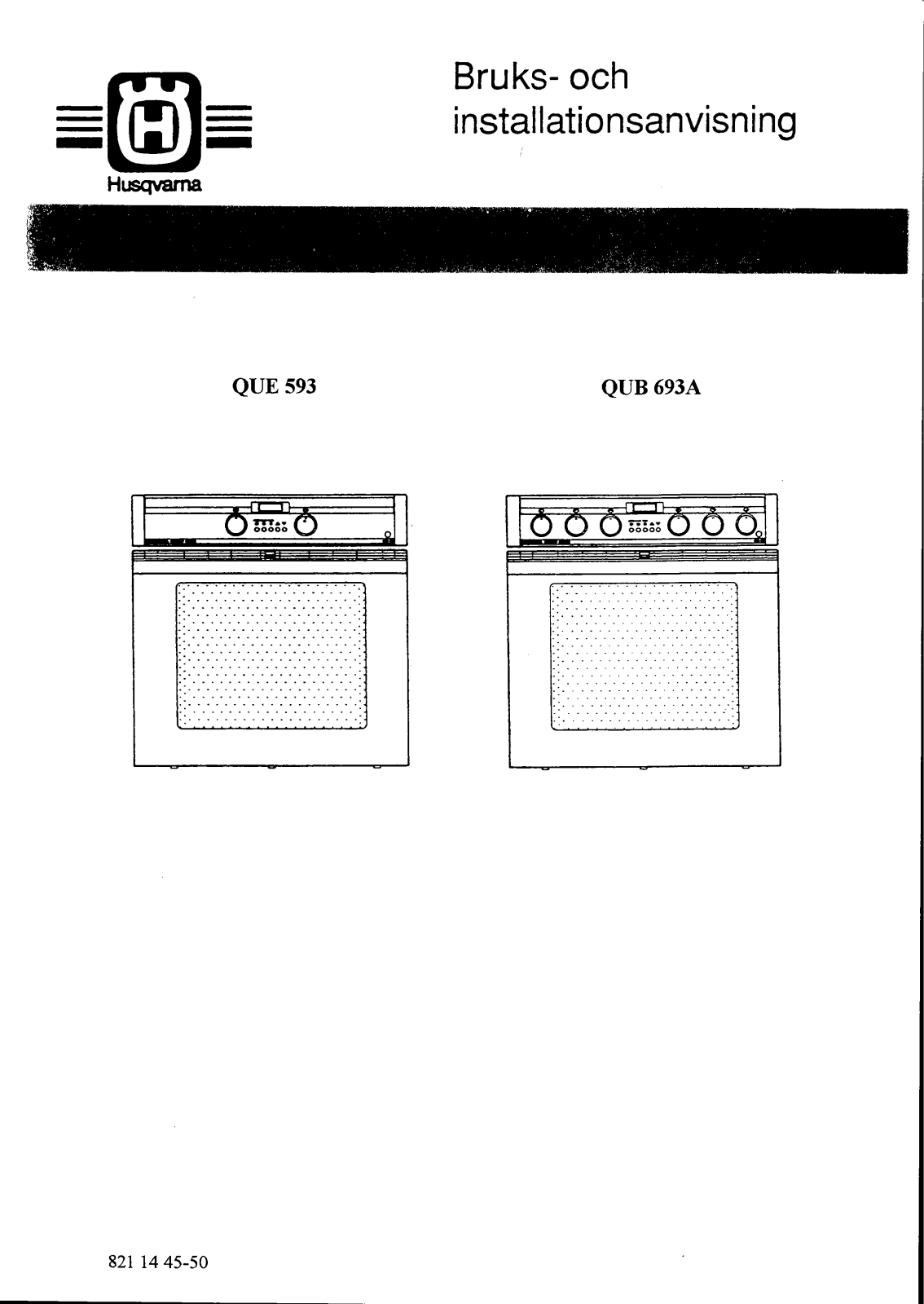 Husqvarna QUB693A User Manual