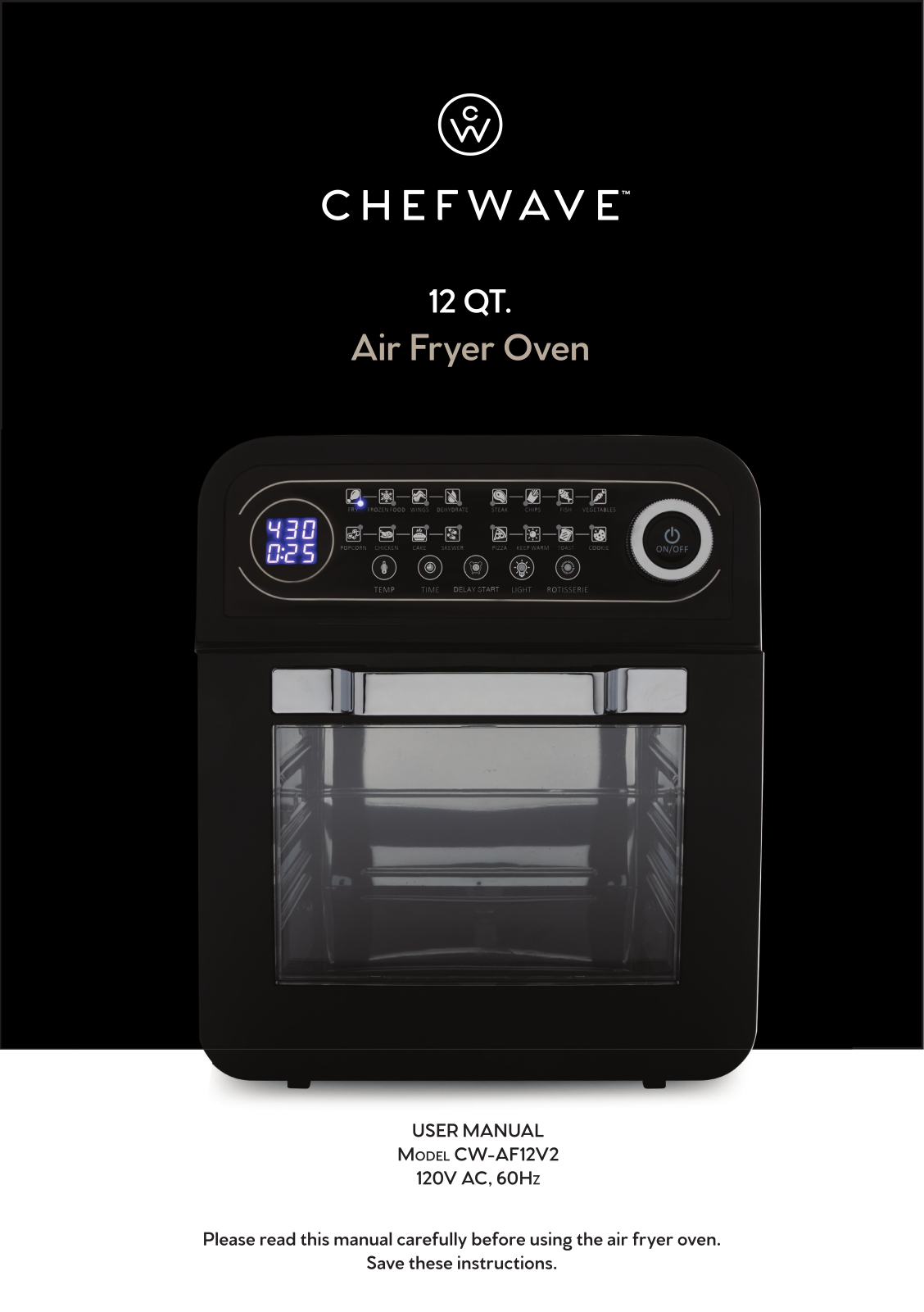 Chefwave CW-AF12V2 User Manual