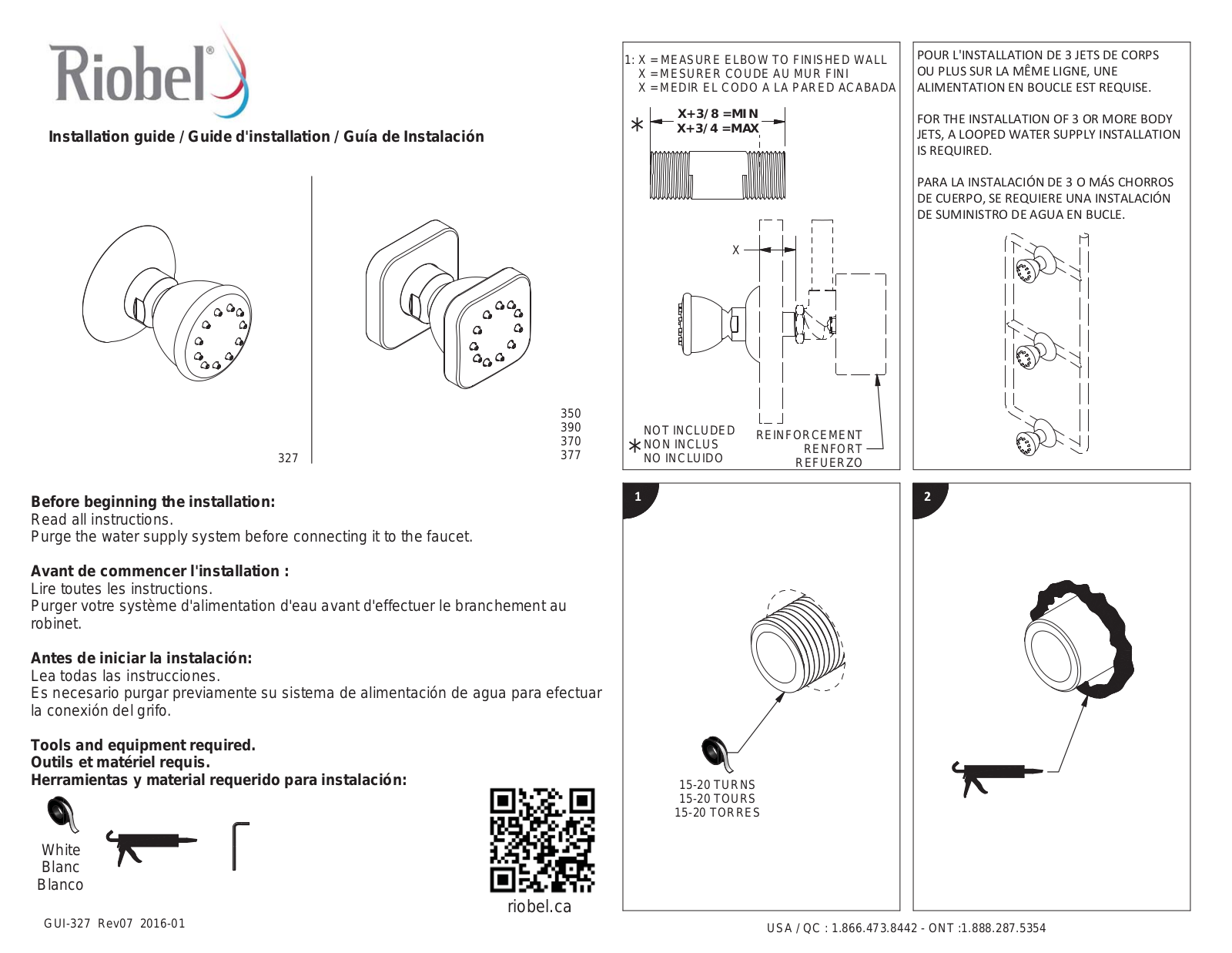 Riobel ROBL2018 Installation & Assembly - ManualMachine.com