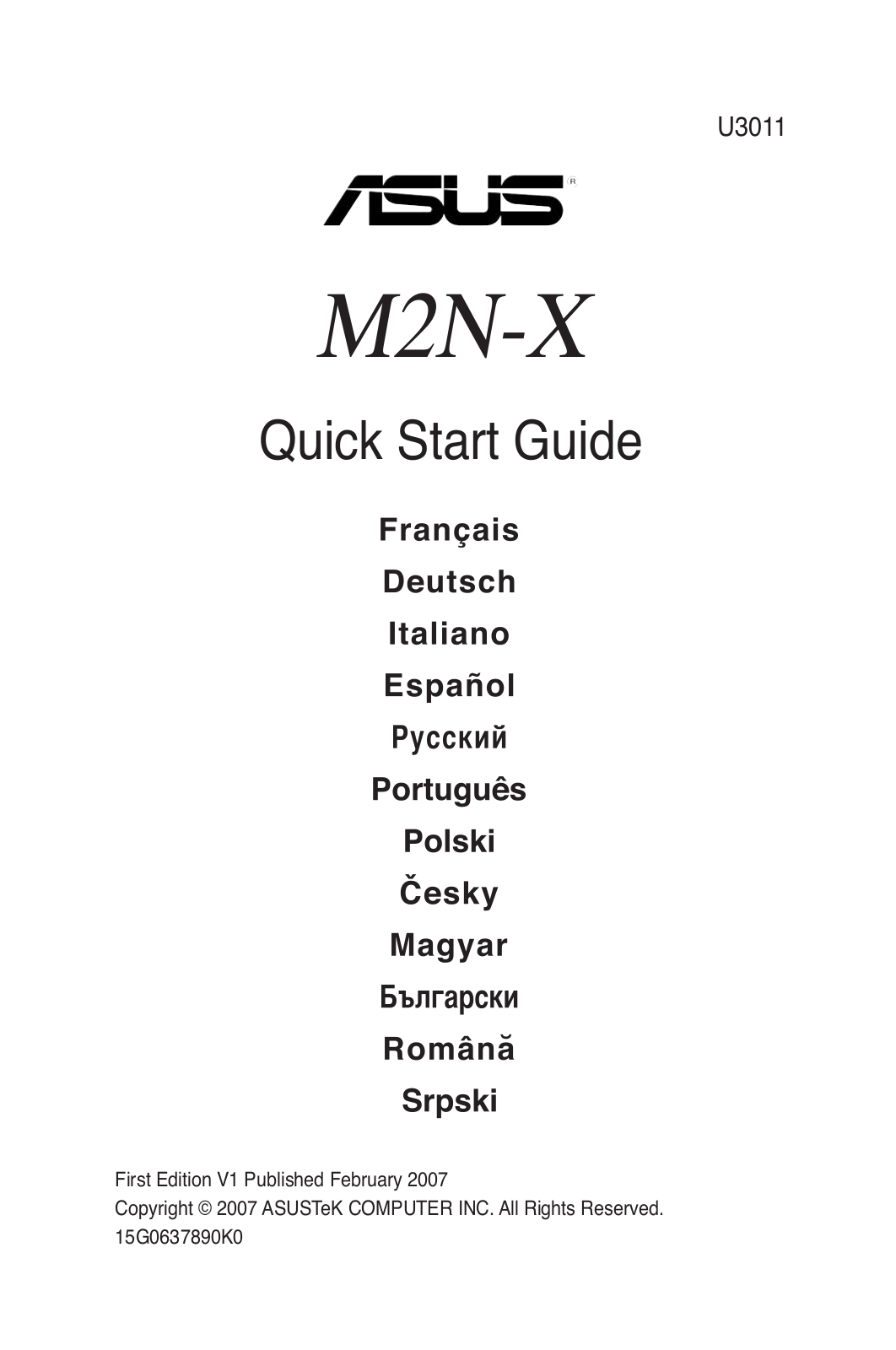 Asus M2N-X User Manual