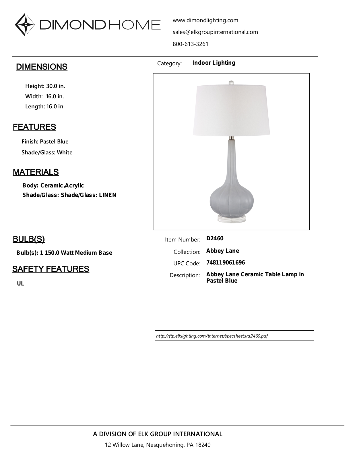 ELK Home D2460 User Manual