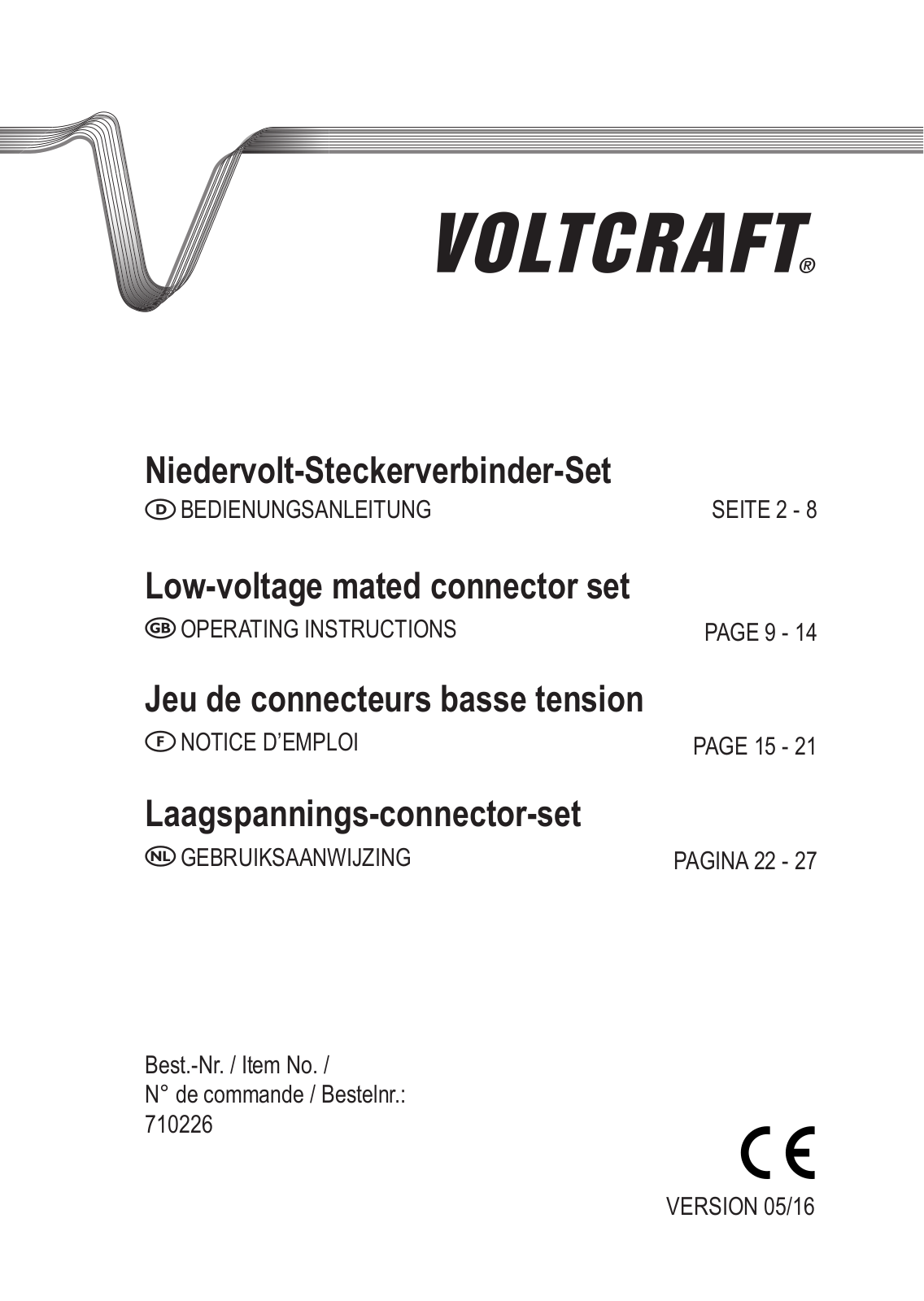 VOLTCRAFT 710226 Operation Manual