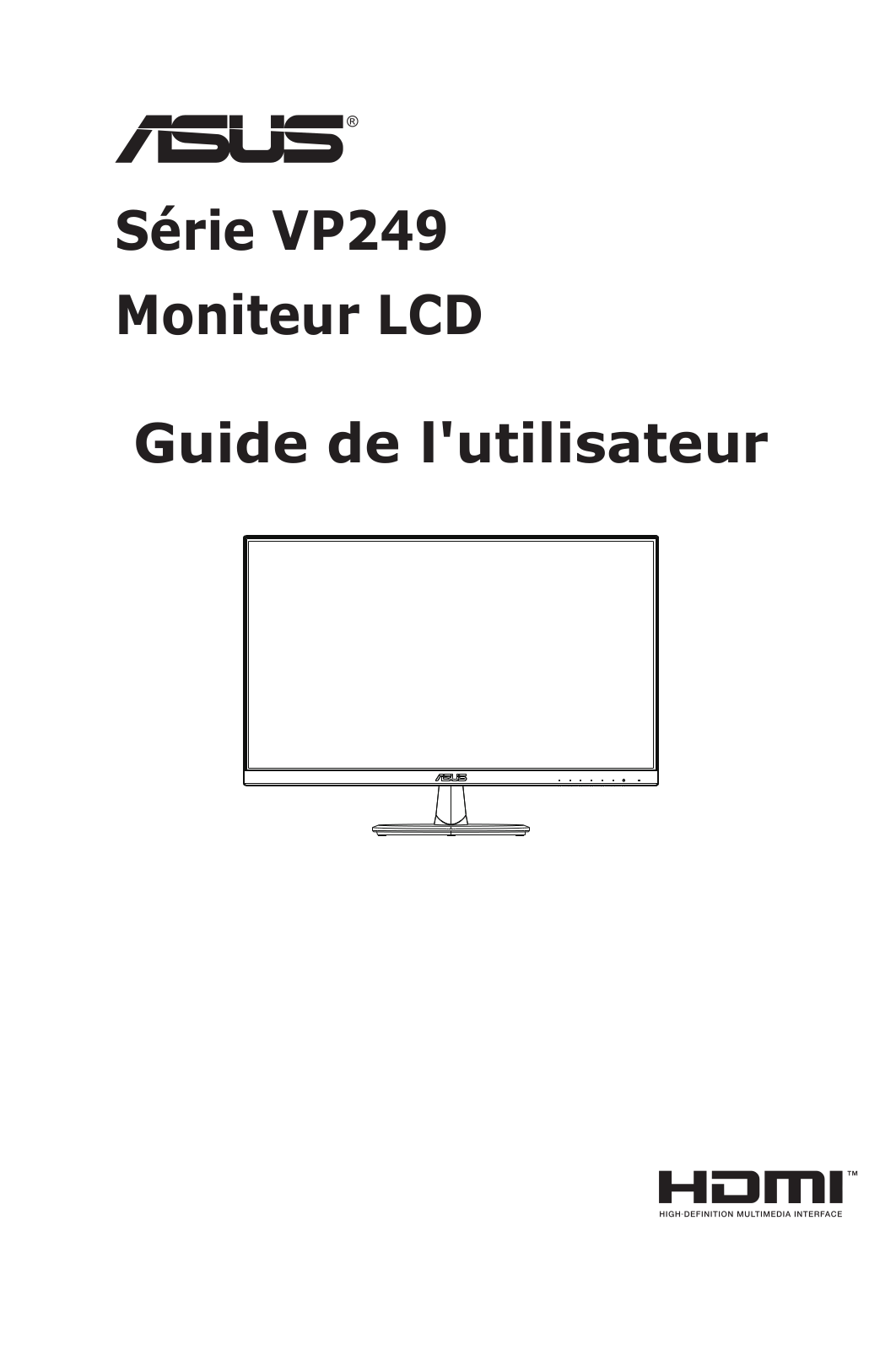 Asus VP249QGR User’s Manual