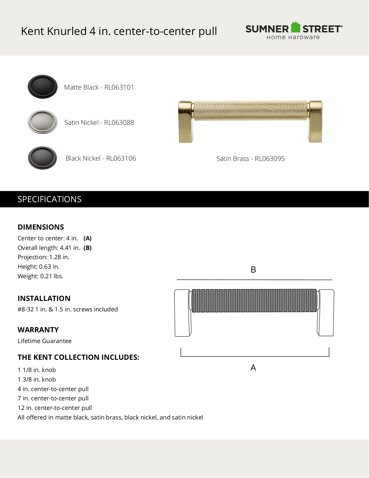 Sumner Street Home Hardware CTHD1253 Specifications - ManualMachine.com