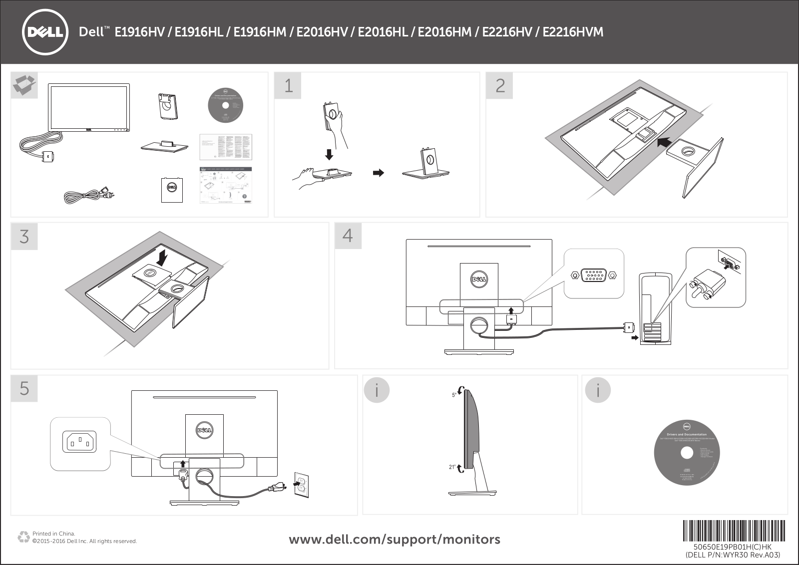 Dell E2016HL User Manual