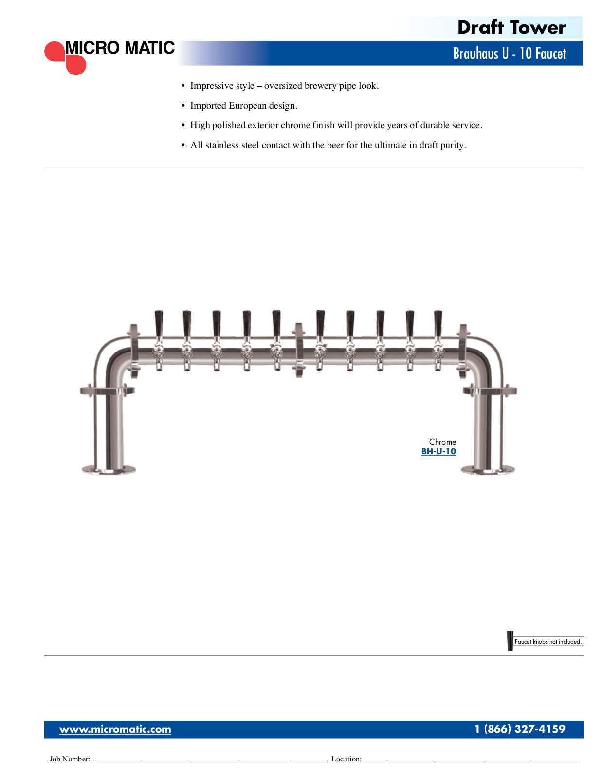 Micro Matic BH-U-10 User Manual