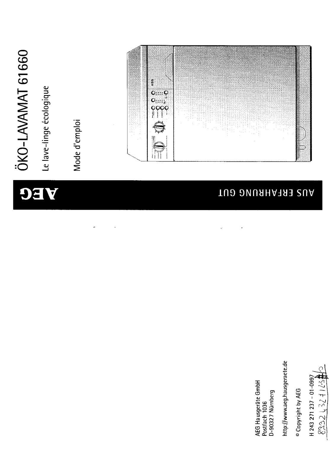 Aeg 61660 User Manual