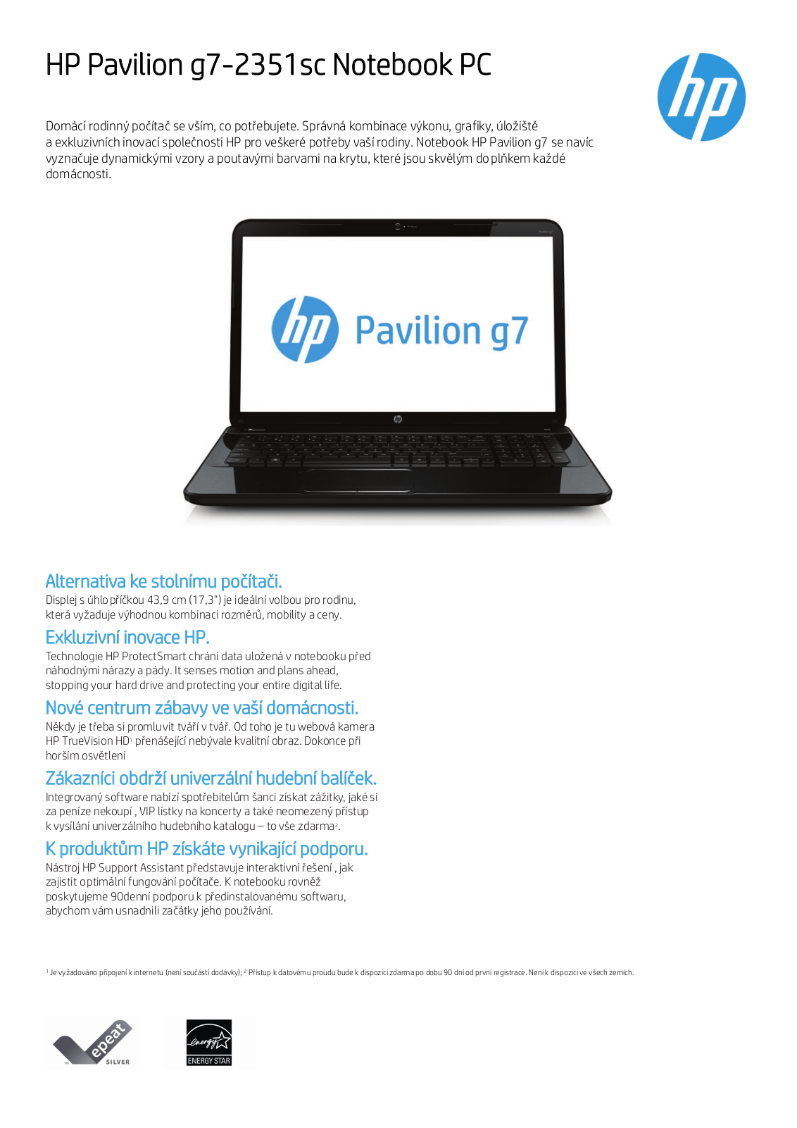 HP Pavilion g7-2351sc User Manual