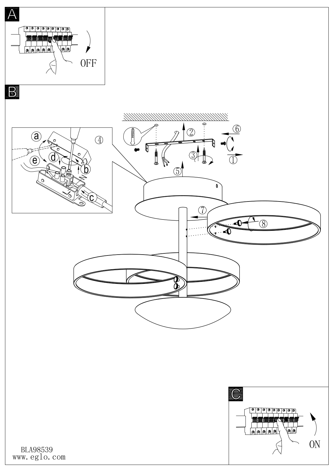 Eglo 98539 operation manual