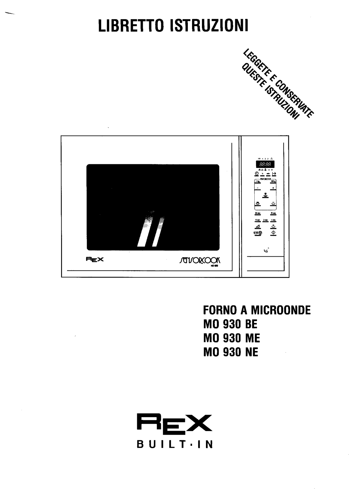 Zanussi MO930NZ User Manual