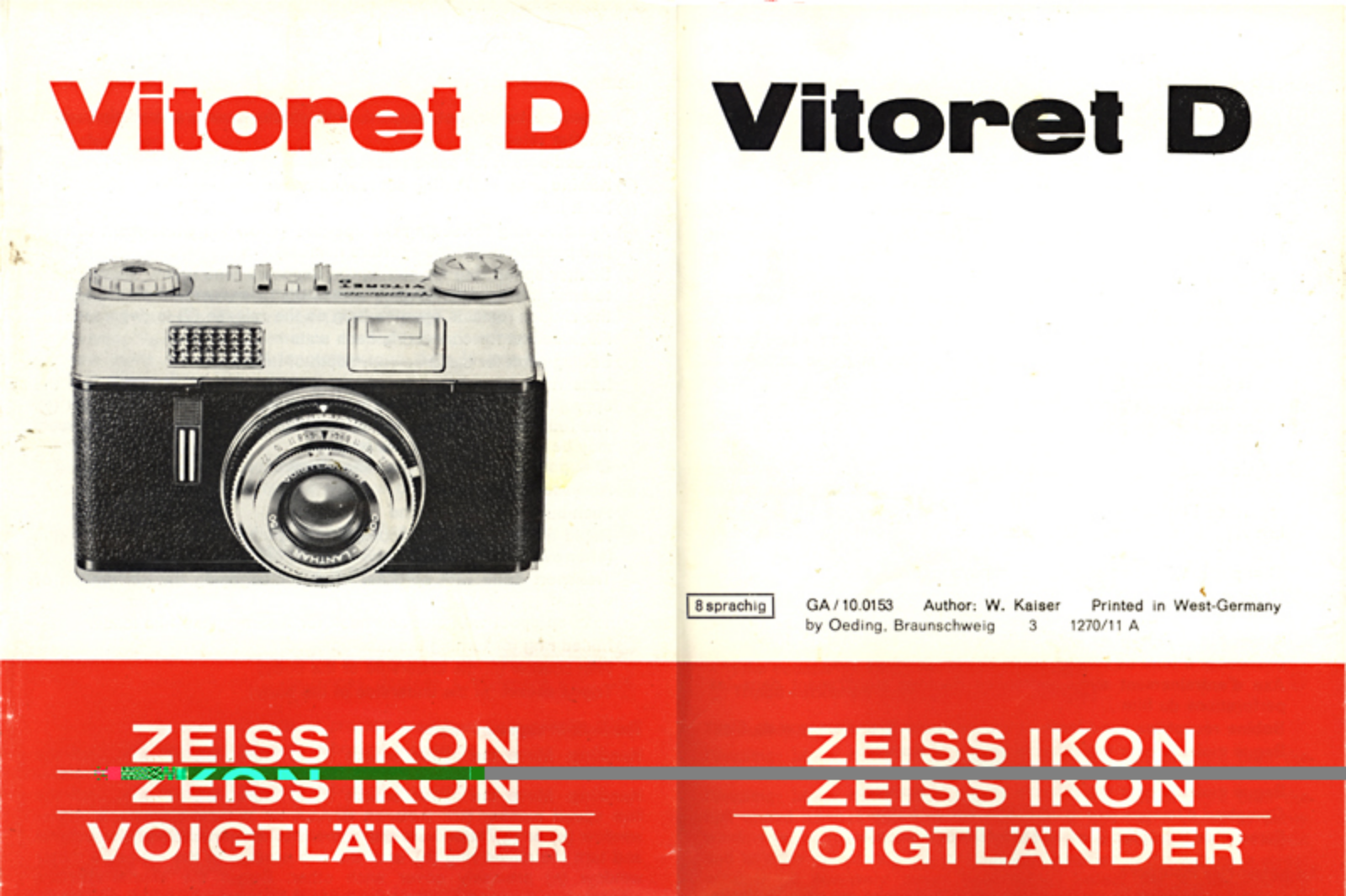 Voigtlander Vitoret D Instructions