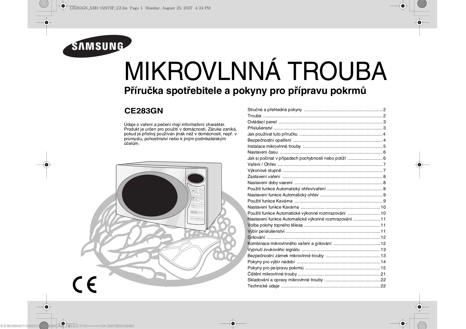 Samsung CE283GN User Manual