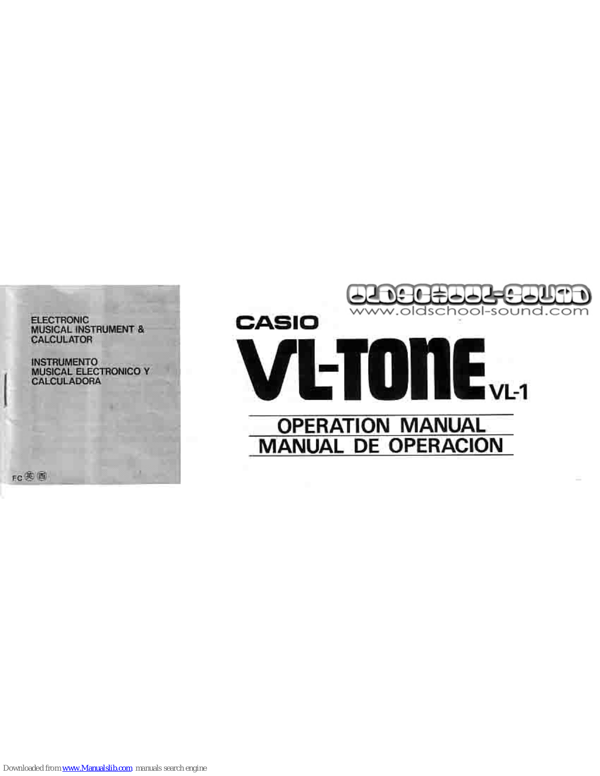 Casio VL-TONE Operation Manual